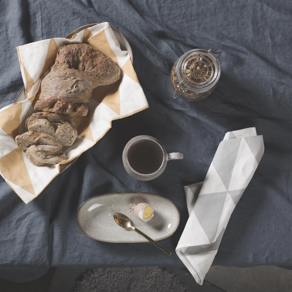 Torchon Rime petit, concrete (gris) Scandi Living