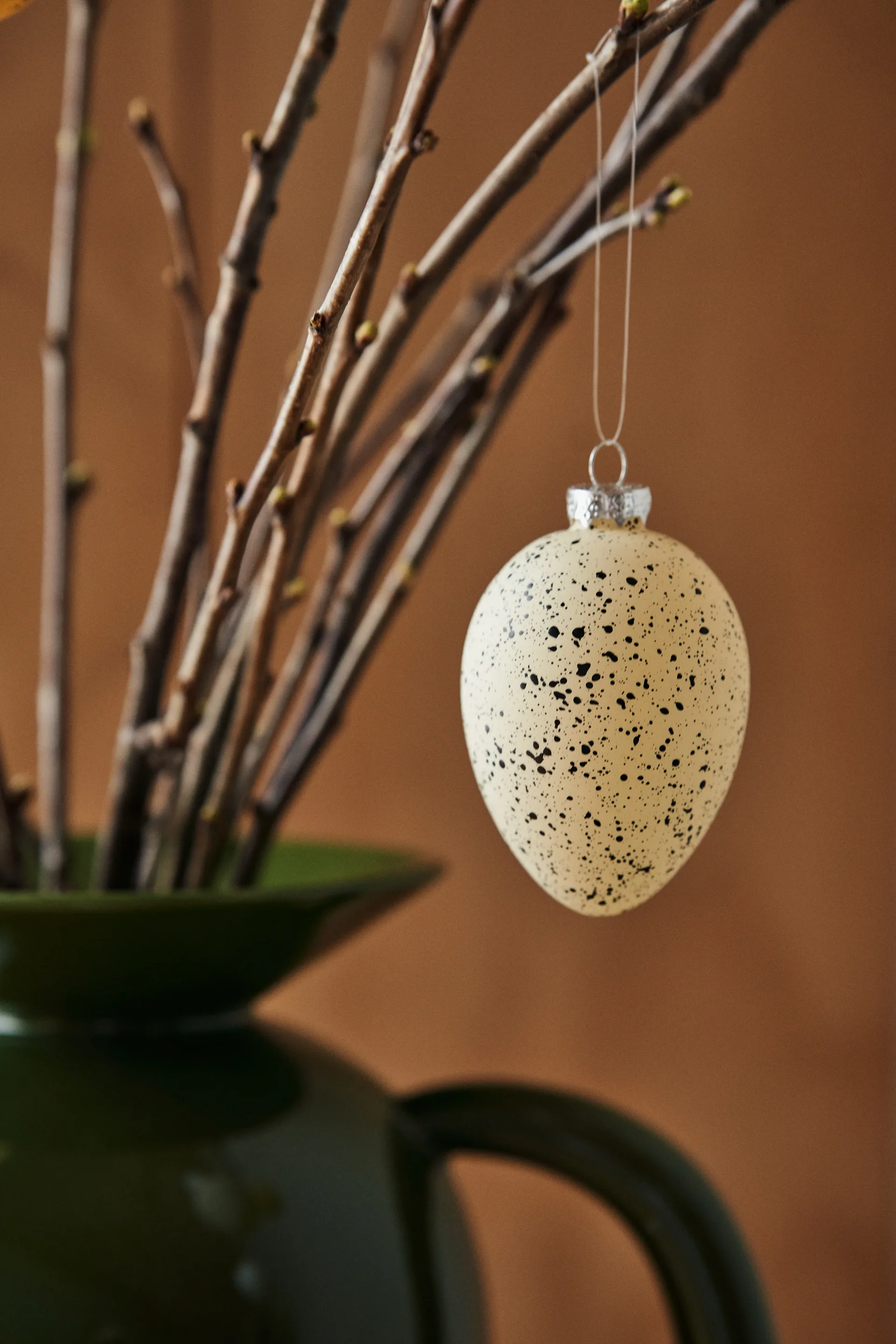 Œufs en verre Brooding 8 cm lot de 6, Beige Scandi Living