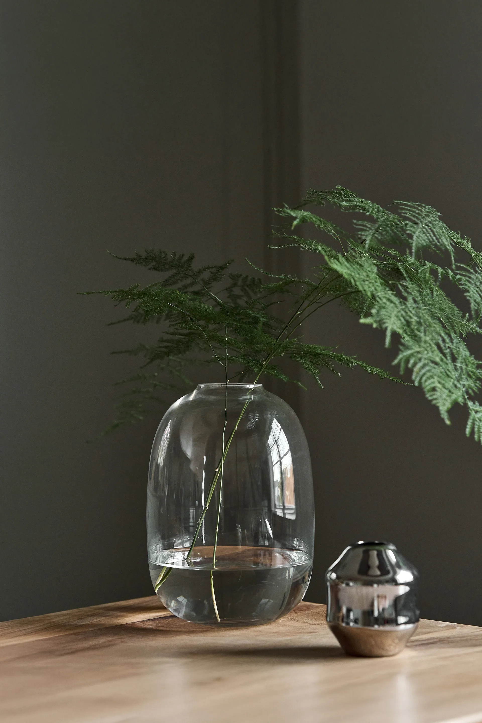 Vase Dew Ø17x26 cm, Transparent Scandi Living