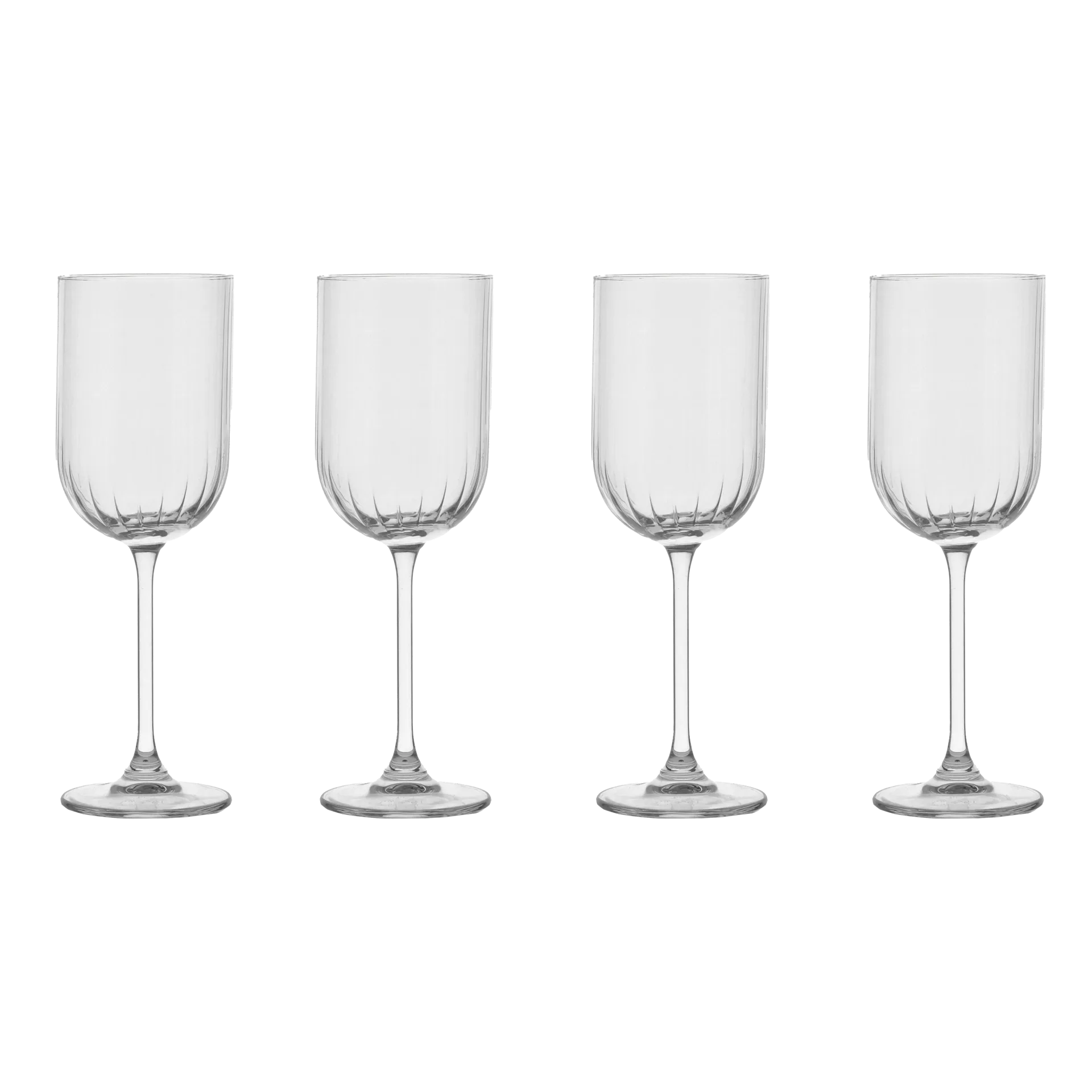 Verre à vin blanc Pristine 32 cl Lot de 4, Clair Scandi Living
