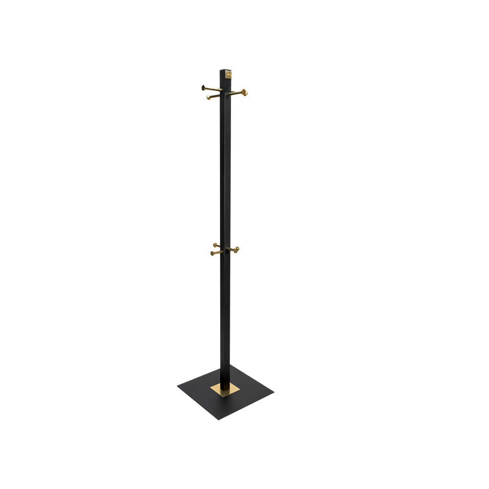 Scherlin Porte-manteau Tamburmajor 11 noir/laiton | Design Scandinave | Cintres & portants | Noir