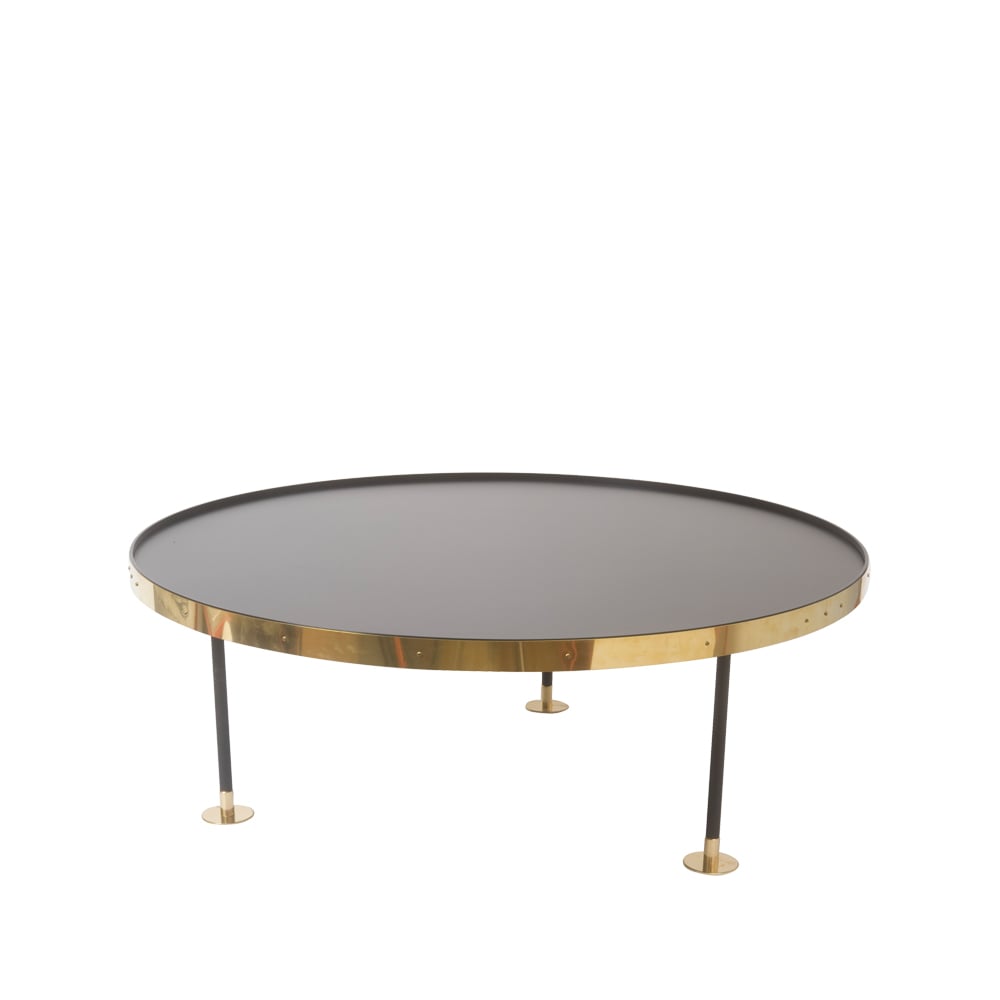 Scherlin Table basse 12 110 cm, noir | Design Scandinave | Table de salon | Noir