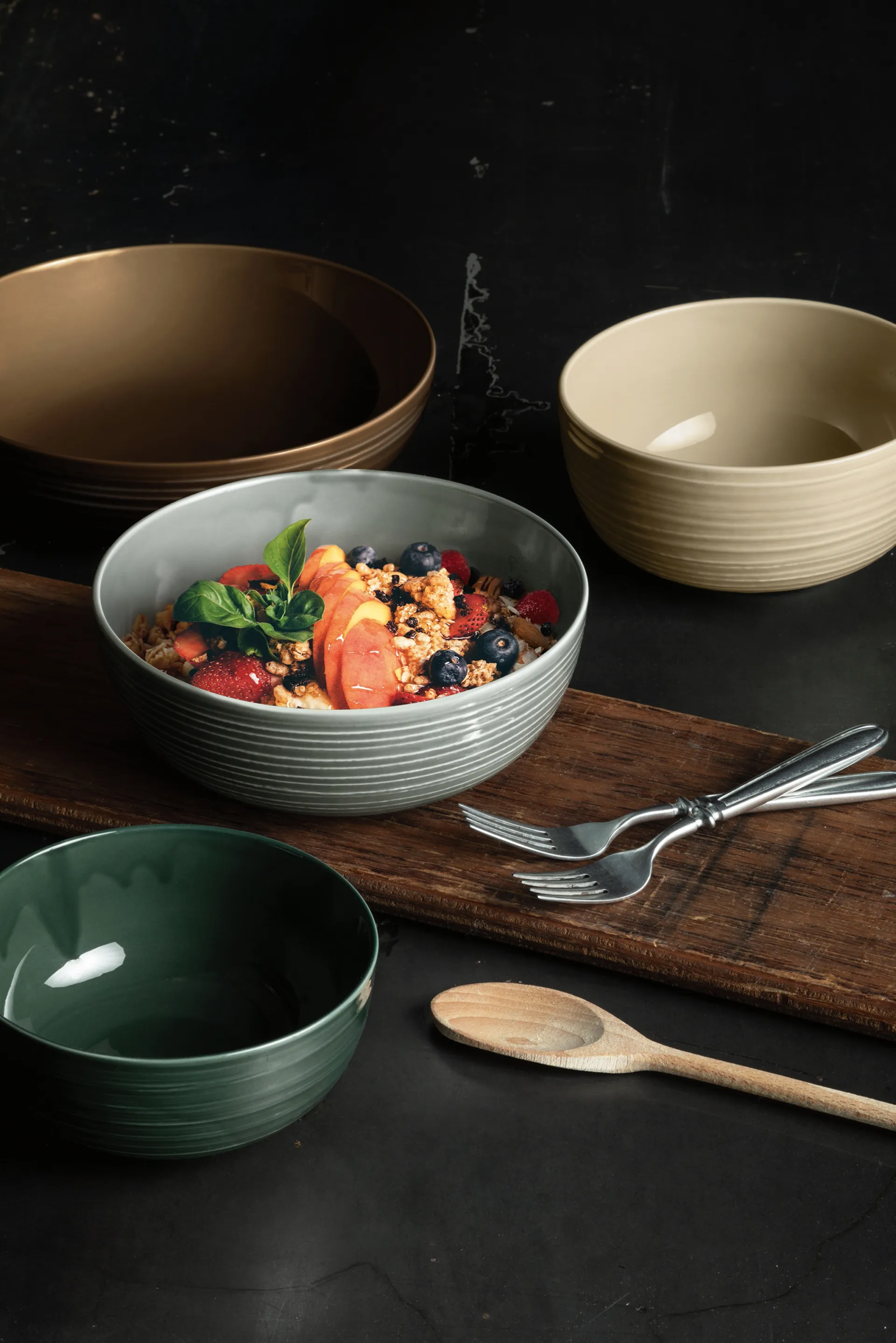 Assiette creuse Terra Ø 21,2 cm, lot de 6, Earth Brown Seltmann Weiden