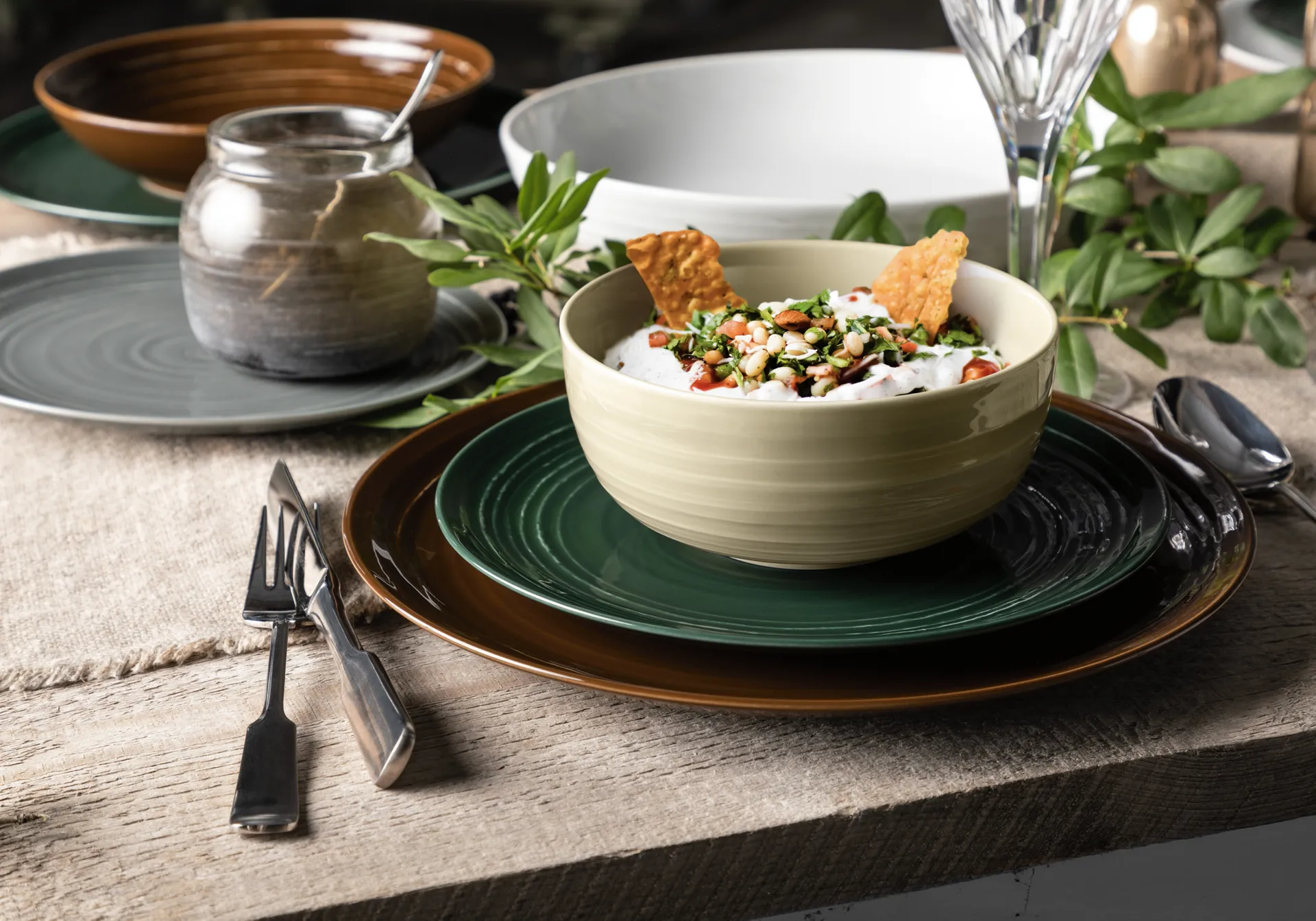 Assiette Terra Ø 22,7 cm, lot de 6, Moss Green Seltmann Weiden