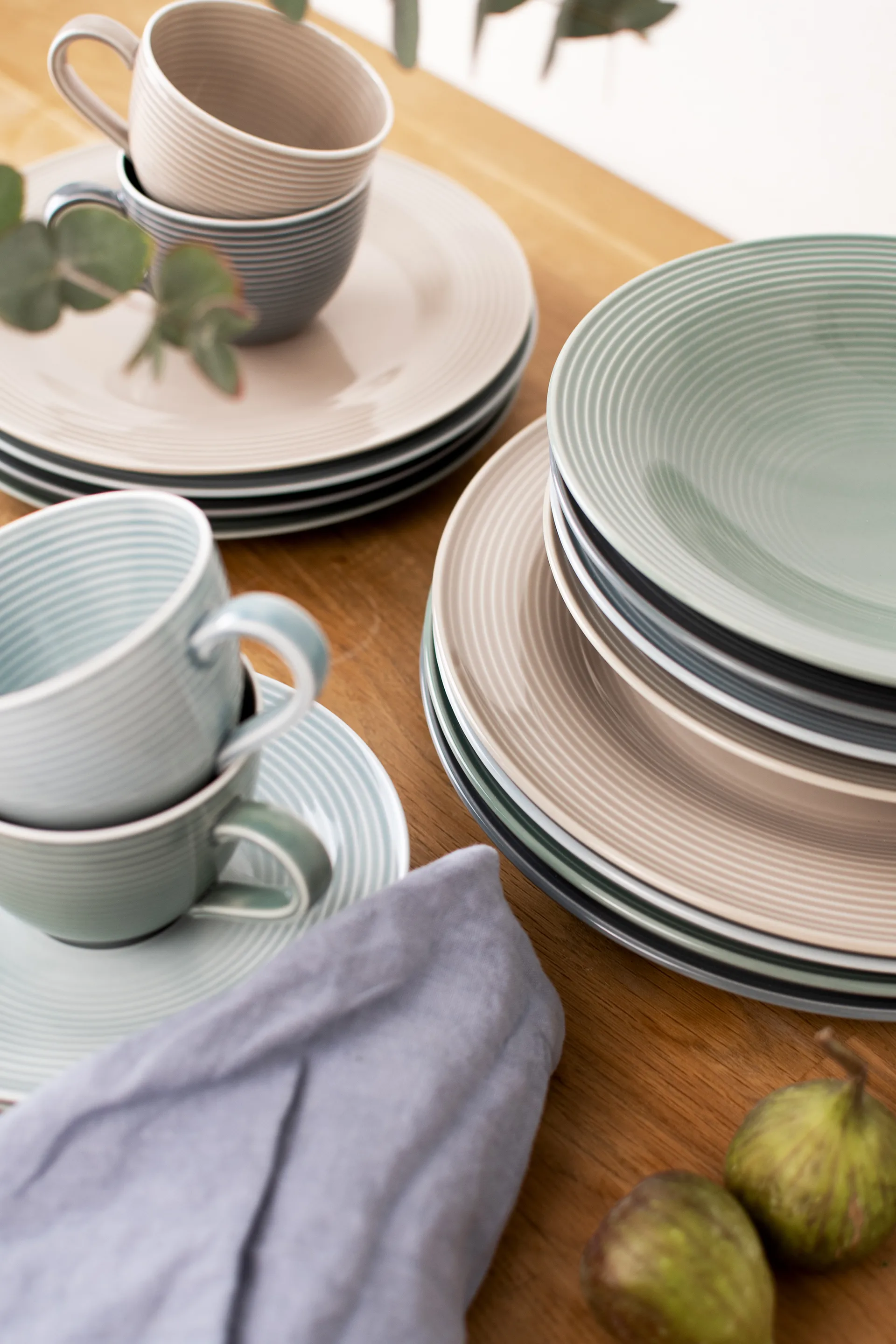 Service de table Beat 12 pièces, Gris perle Seltmann Weiden