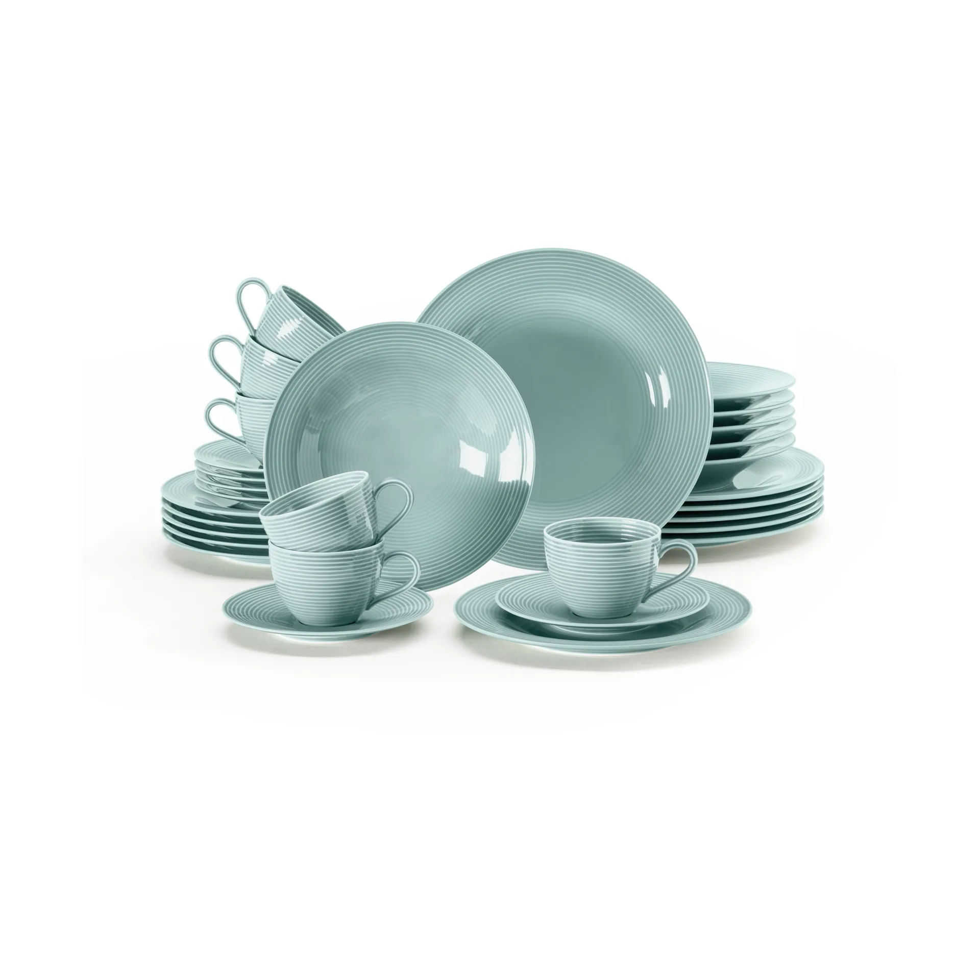 Service de table Beat 30 pièces, Bleu arctique Seltmann Weiden