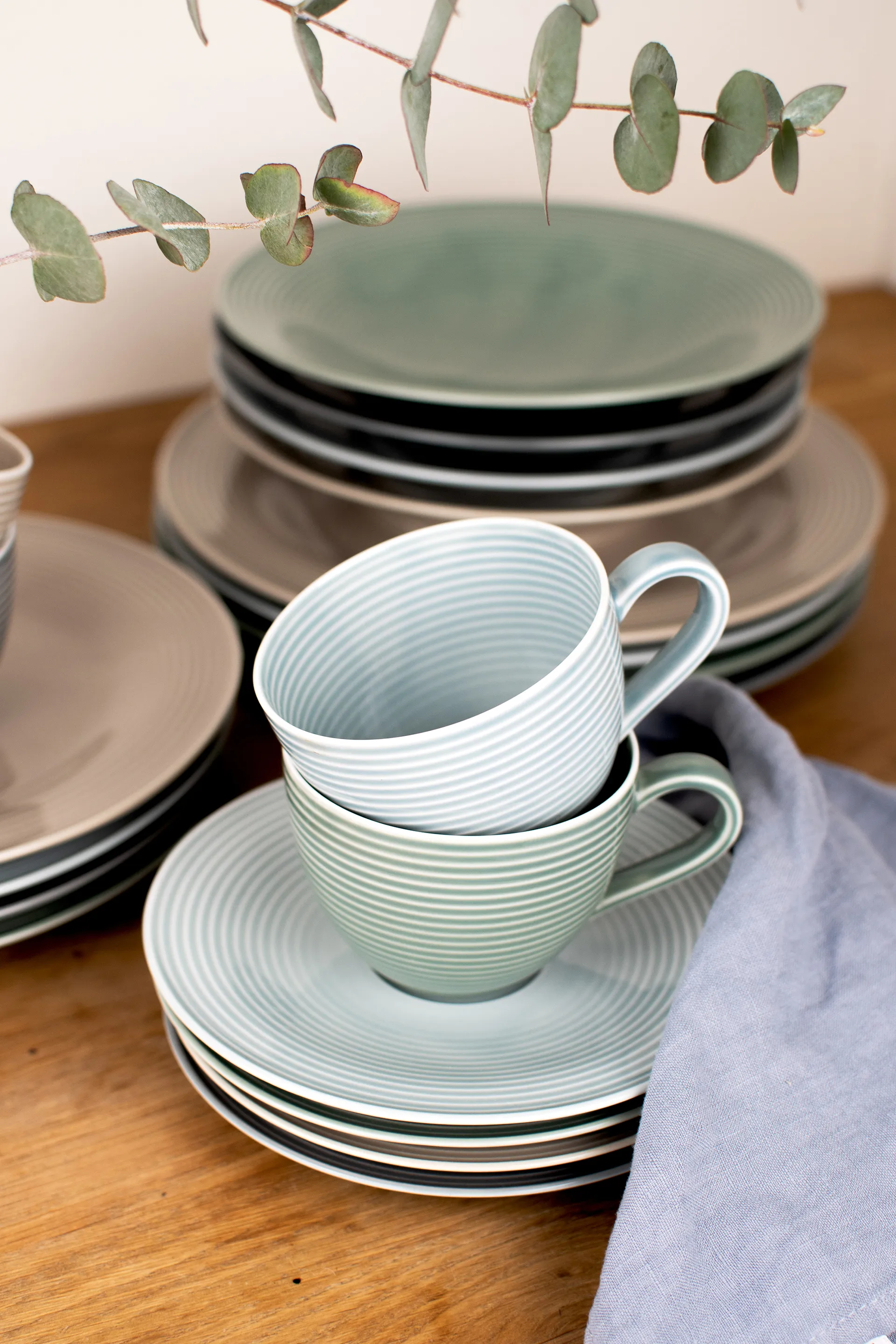 Service de table Beat 30 pièces, Bleu arctique Seltmann Weiden