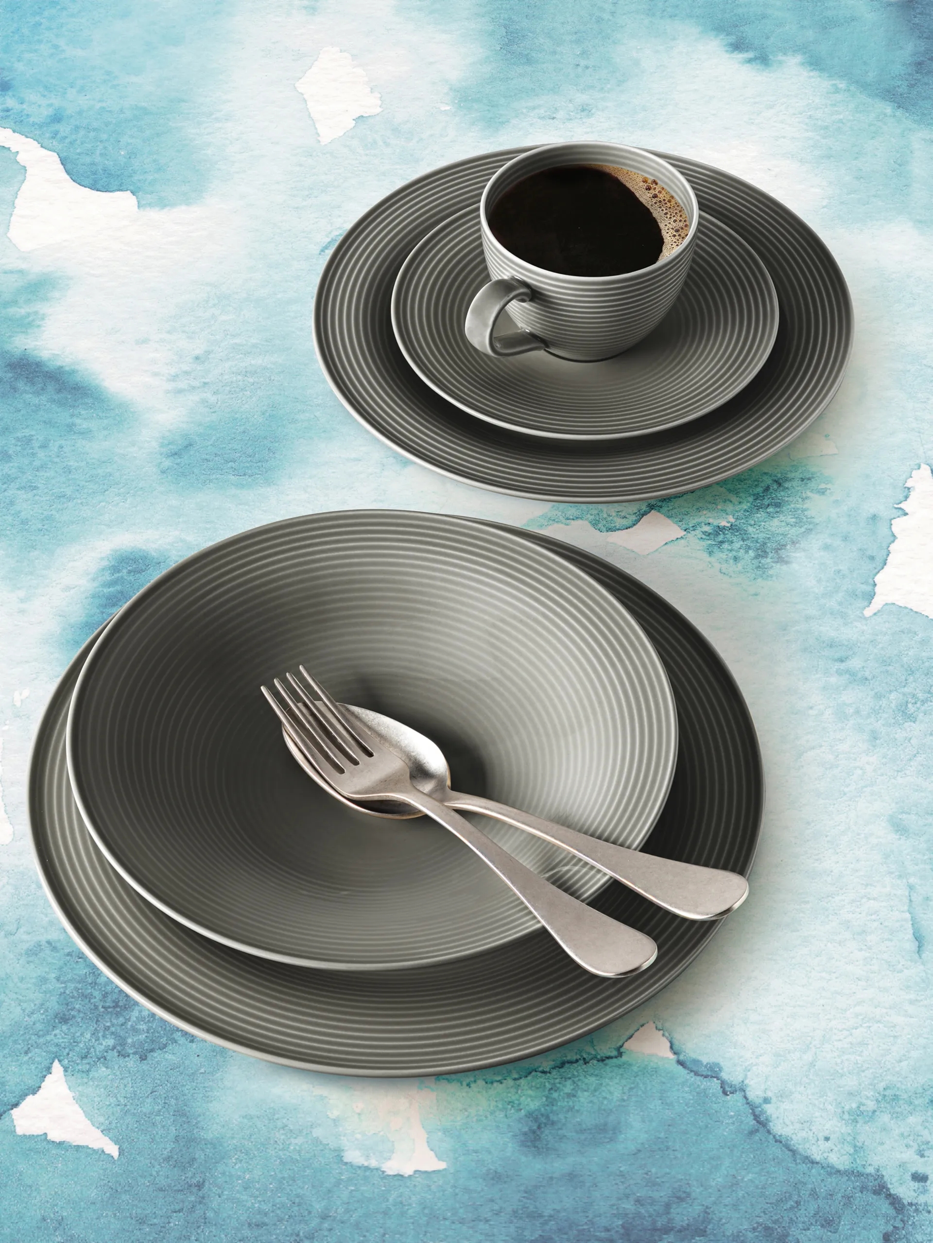 Service de table Beat 30 pièces, Gris perle Seltmann Weiden