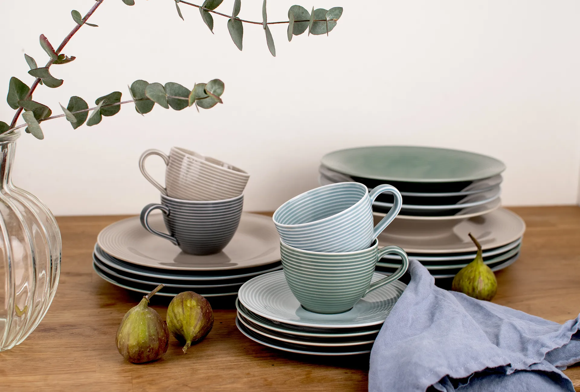 Service de table Beat 30 pièces, Gris perle Seltmann Weiden