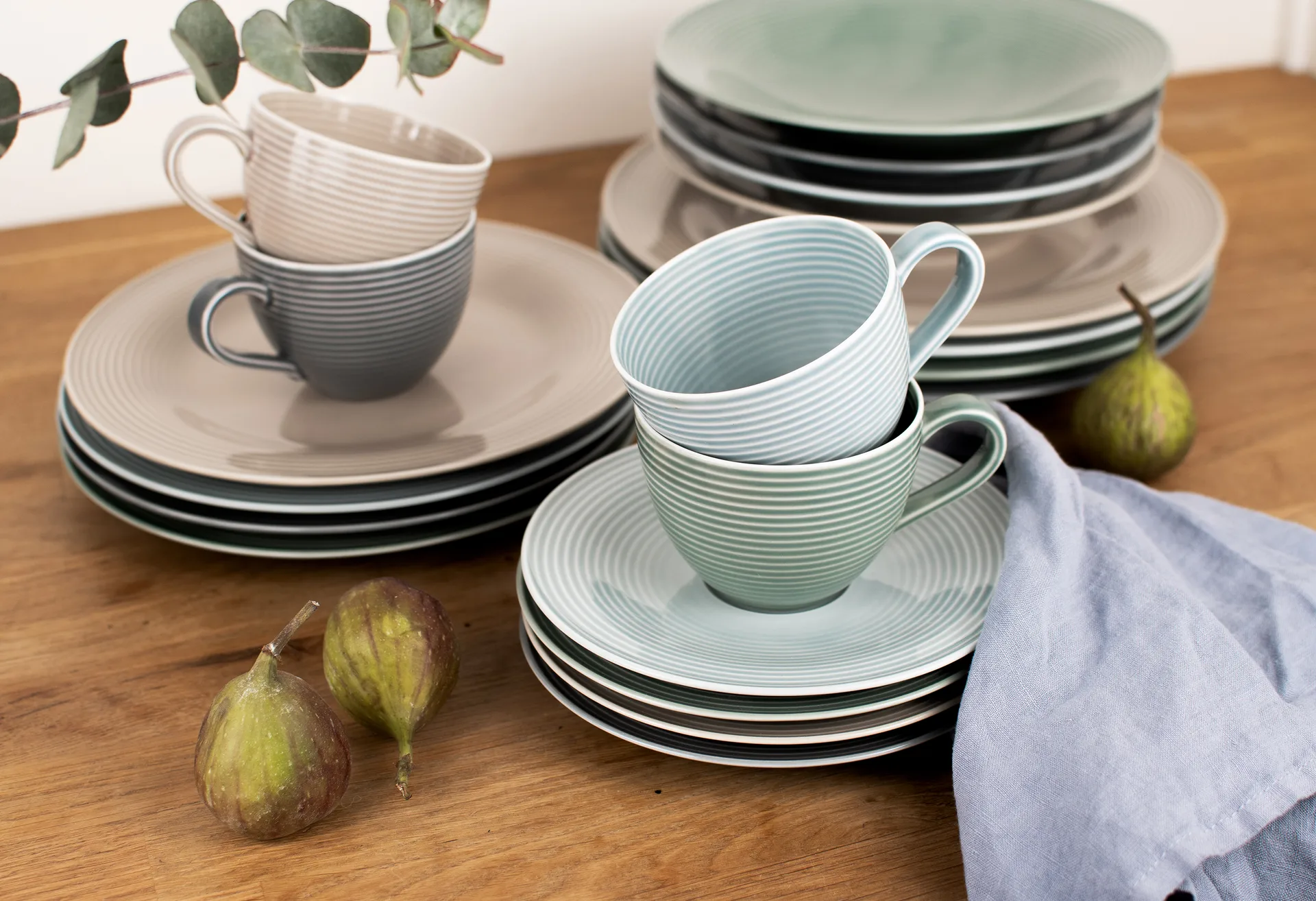 Service de table Beat 30 pièces, Gris perle Seltmann Weiden