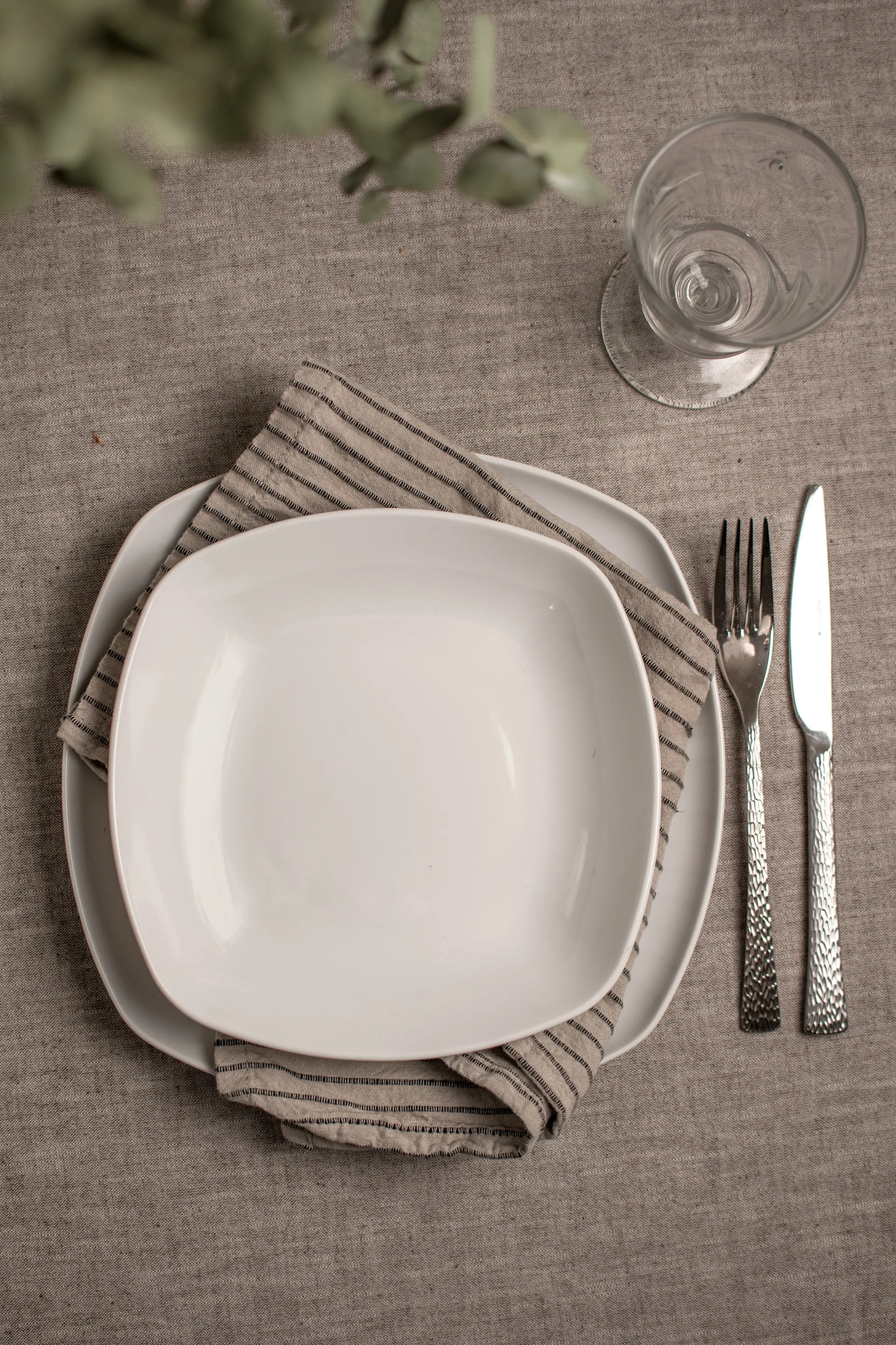 Service de table carré Lido 12 pièces, Blanc Seltmann Weiden