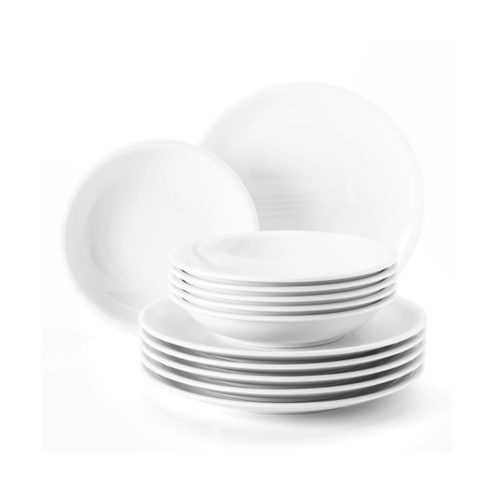 Service de table Compact 12 pièces - Blanc - Seltmann Weiden