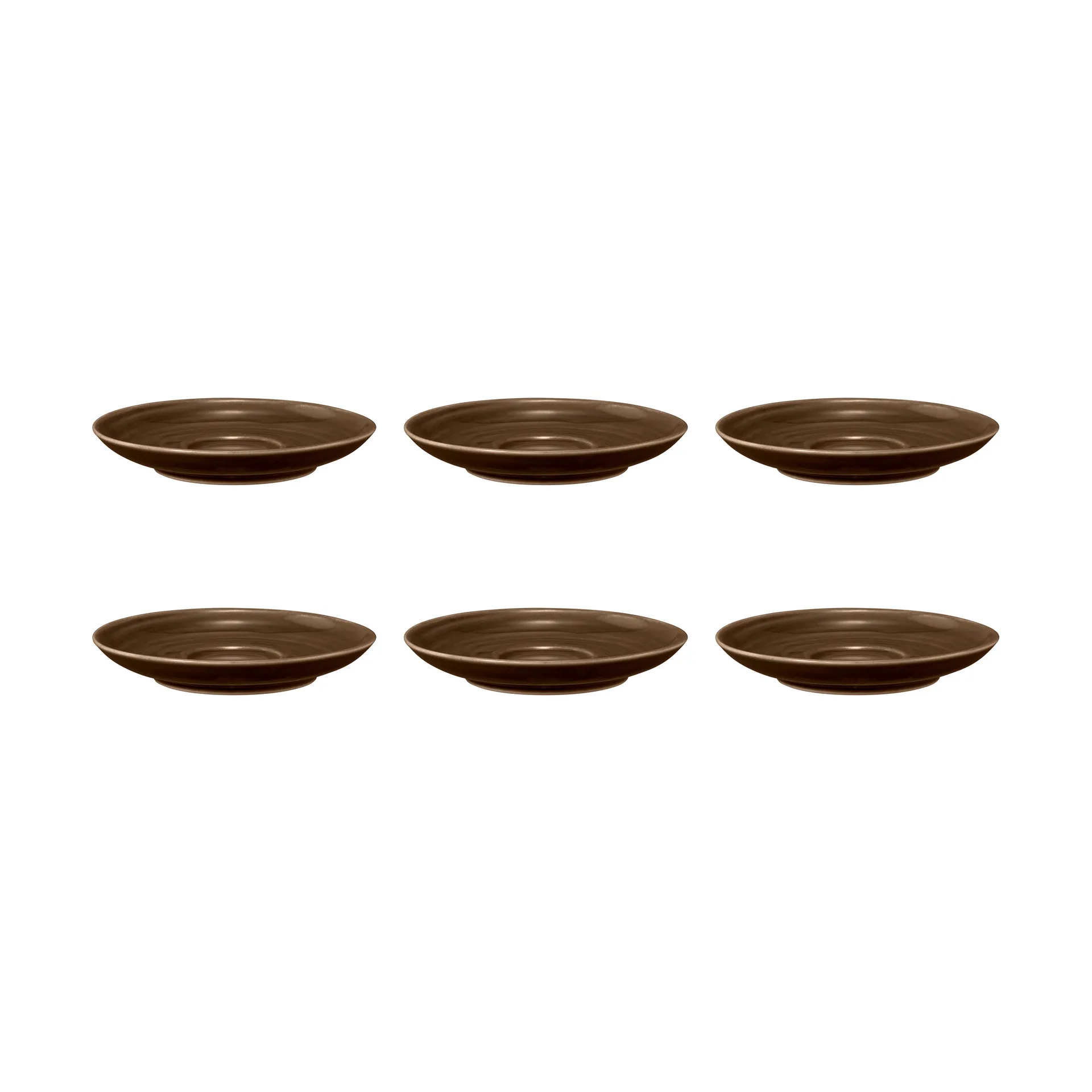 Soucoupe à café Terra Ø 12 cm, lot de 6, Earth Brown Seltmann Weiden