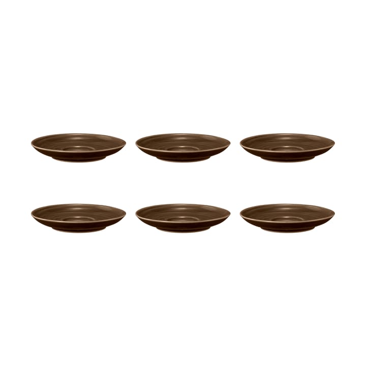 Soucoupe à café Terra Ø 12 cm, lot de 6 - Earth Brown - Seltmann Weiden