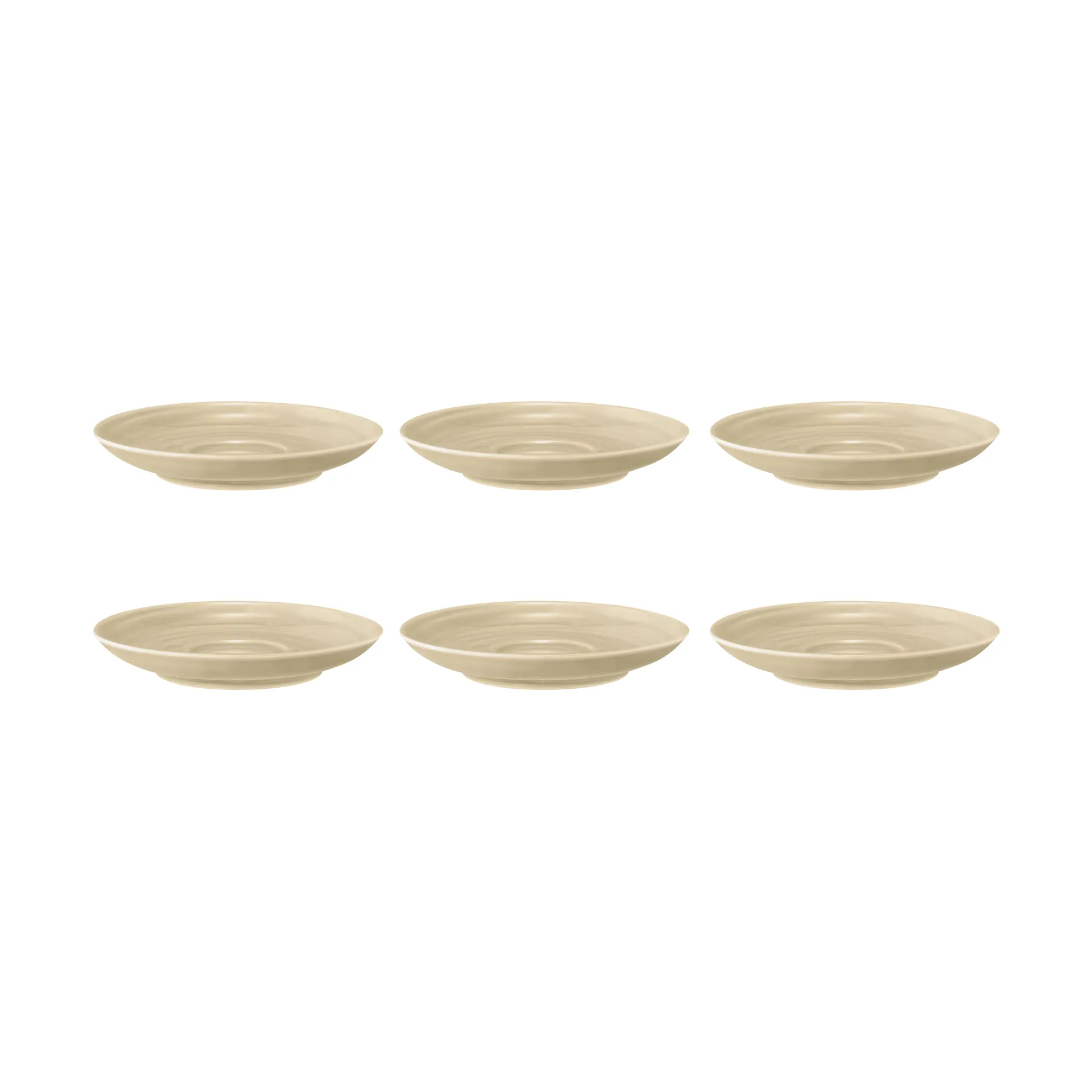 Soucoupe à café Terra Ø 12 cm, lot de 6, Sand Beige Seltmann Weiden