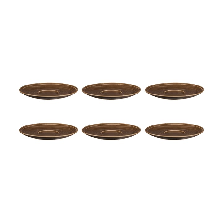 Soucoupe à café Terra Ø 16,1 cm, lot de 6 - Earth Brown - Seltmann Weiden