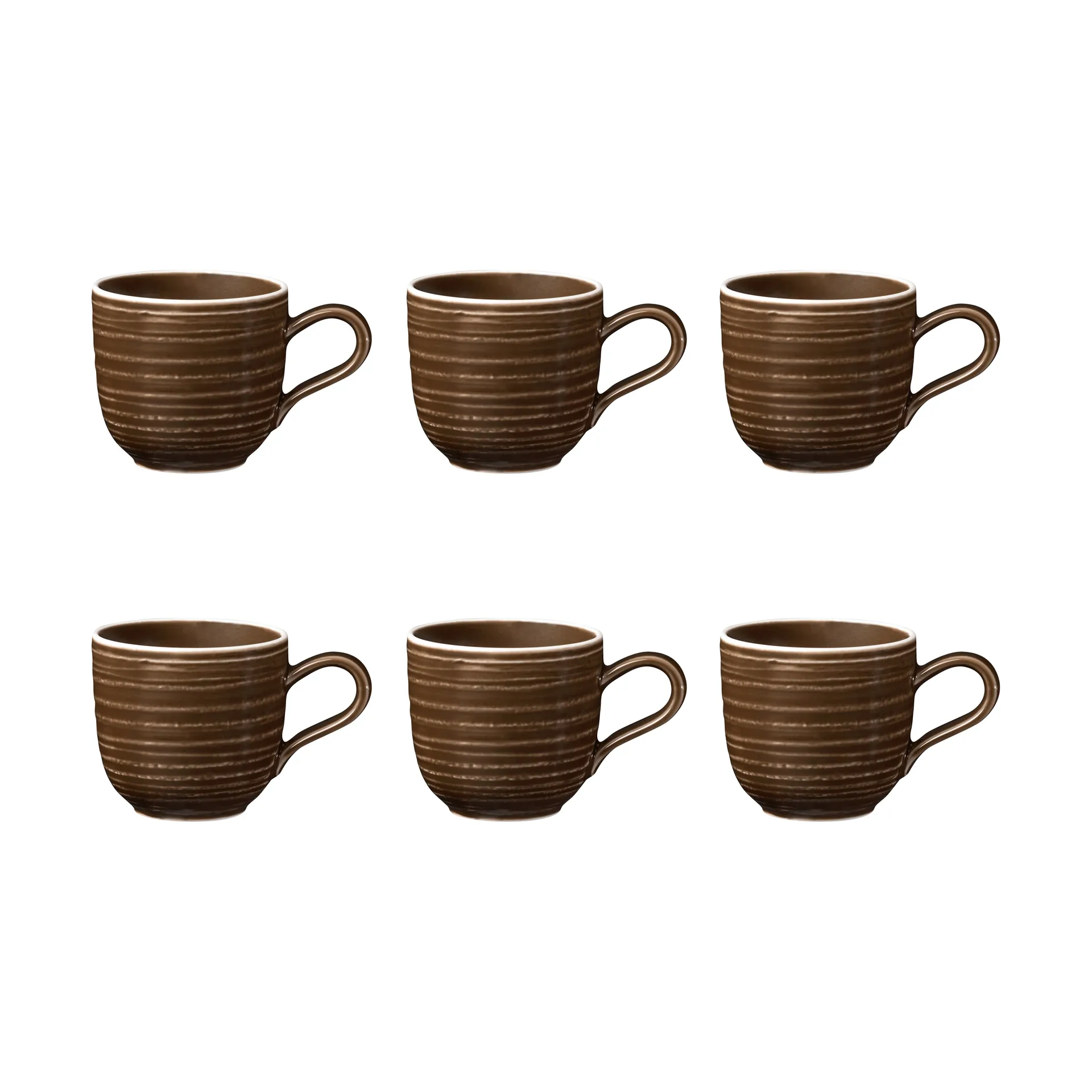 Tasse à expresso 9 cl, lot de 6, Earth Brown Seltmann Weiden