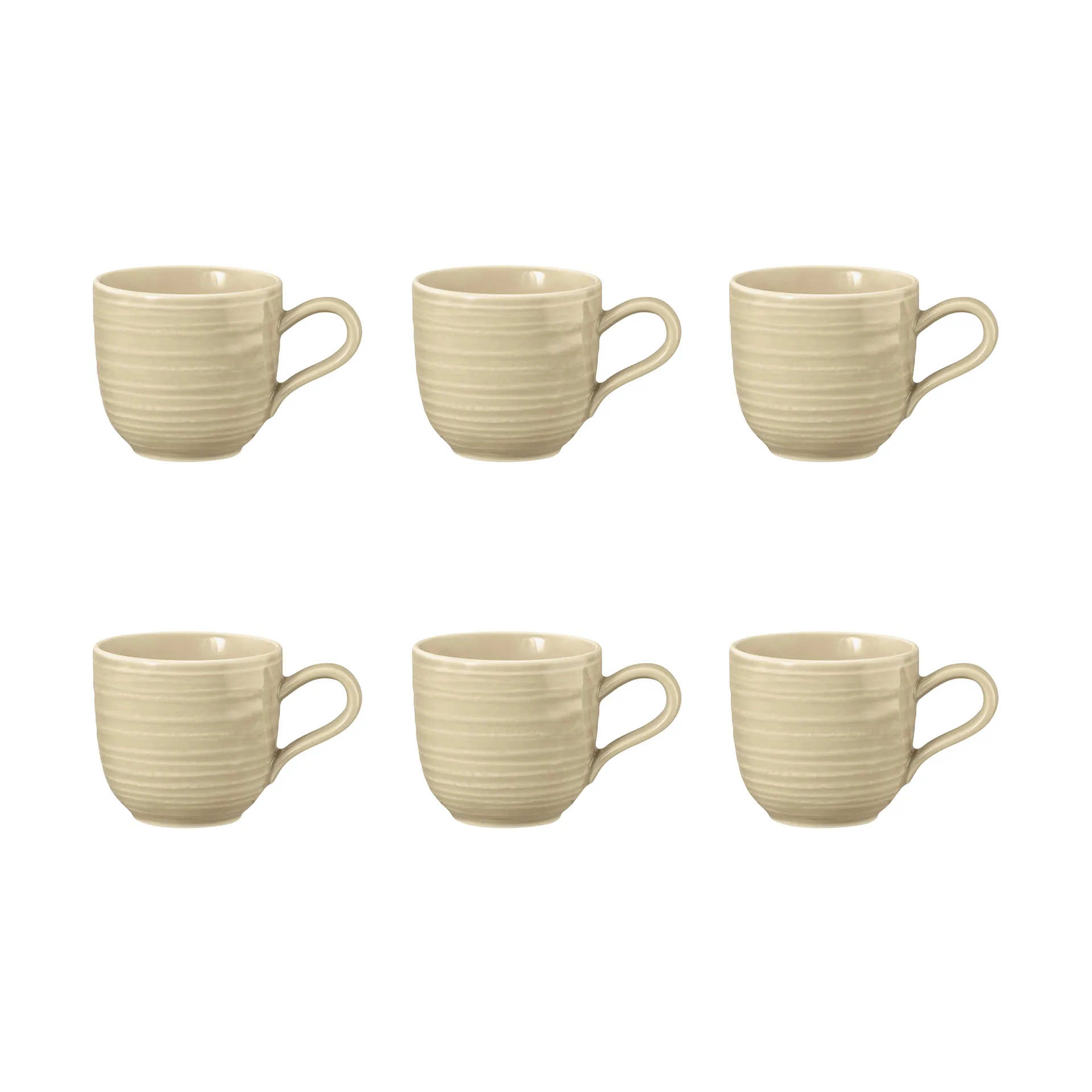 Tasse à expresso 9 cl, lot de 6, Sand Beige Seltmann Weiden