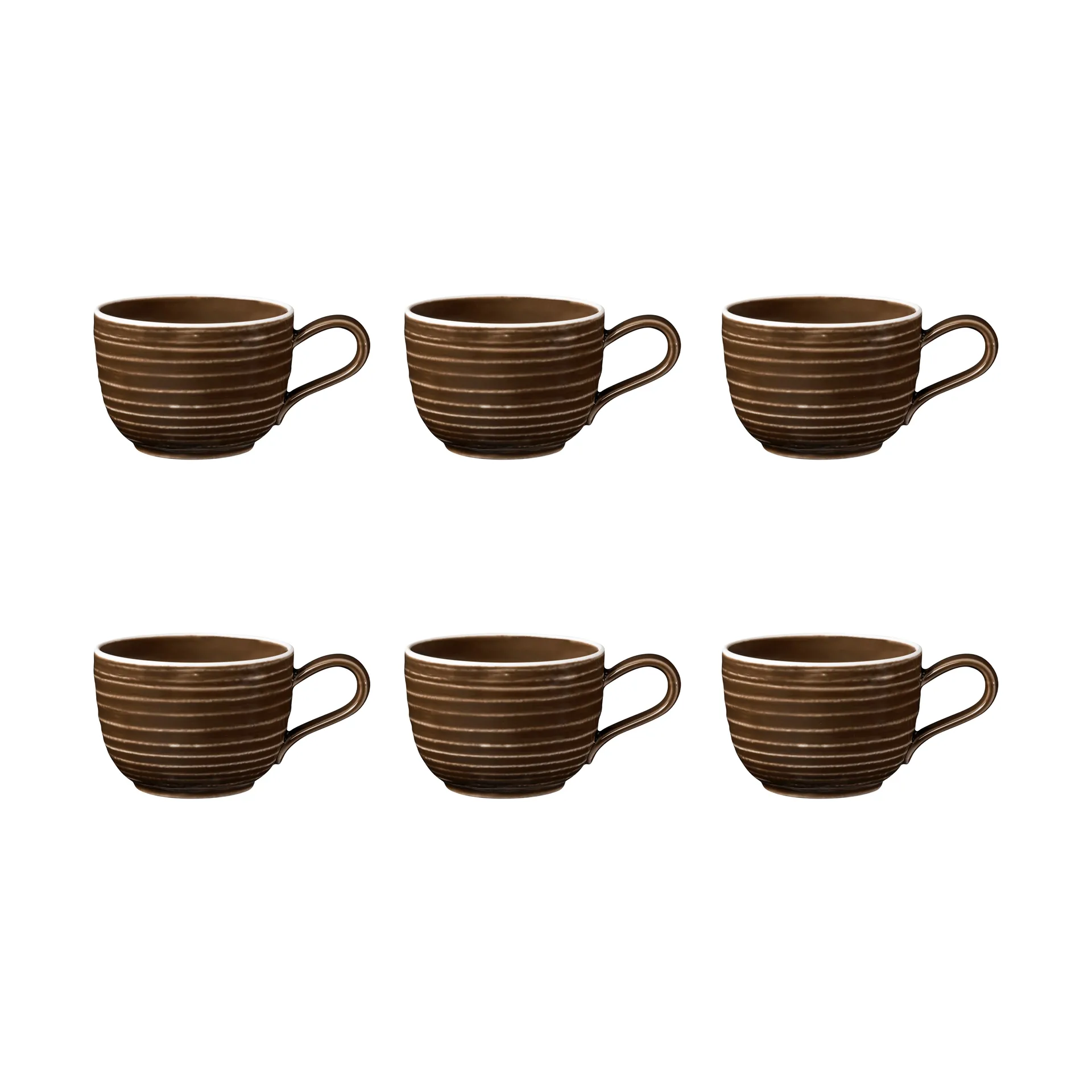 Tasse Terra 20 cl, lot de 6, Earth Brown Seltmann Weiden