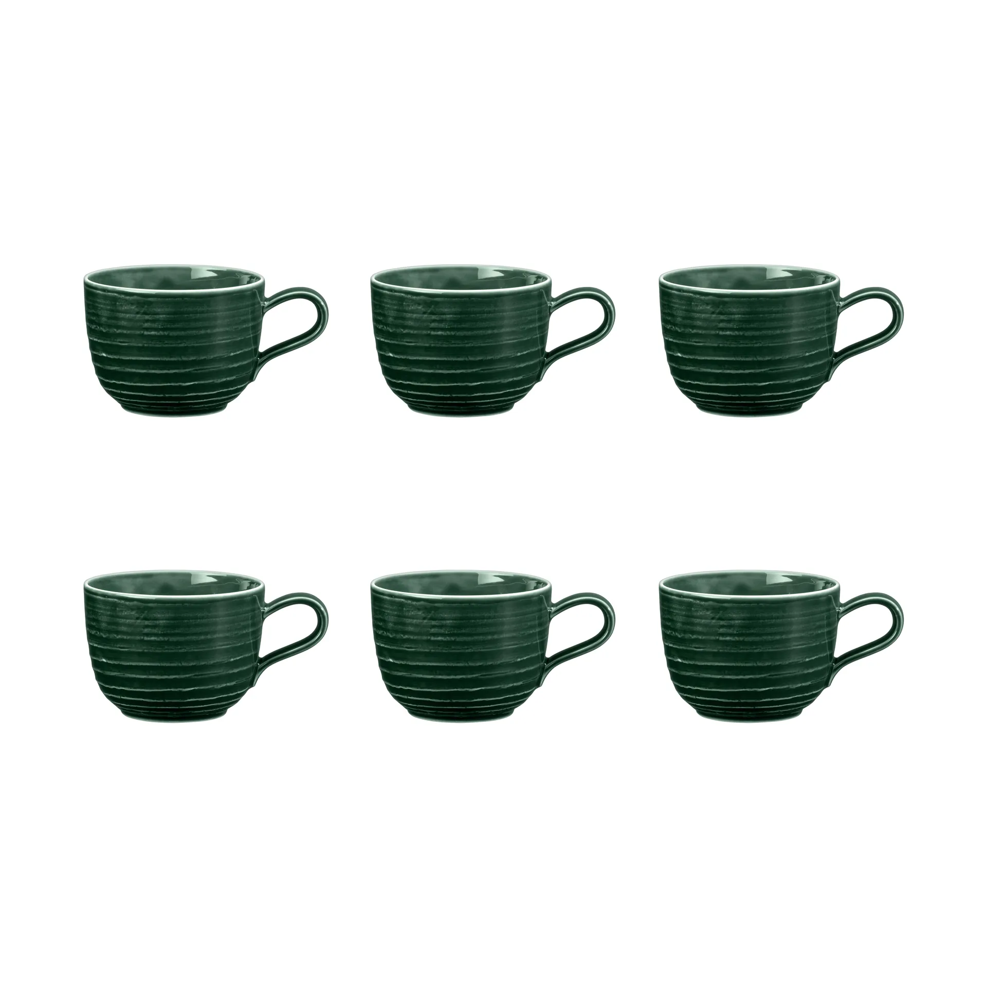 Tasse Terra 20 cl, lot de 6, Moss Green Seltmann Weiden