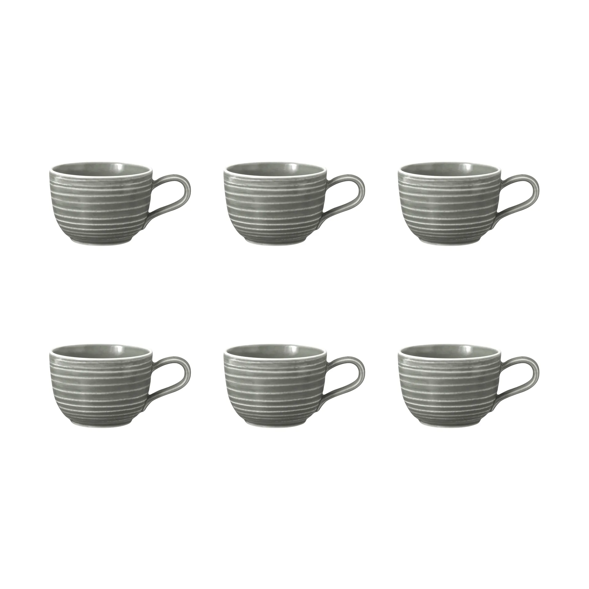 Tasse Terra 20 cl, lot de 6, Pearl Grey Seltmann Weiden