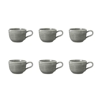 Tasse Terra 20 cl, lot de 6 - Pearl Grey - Seltmann Weiden