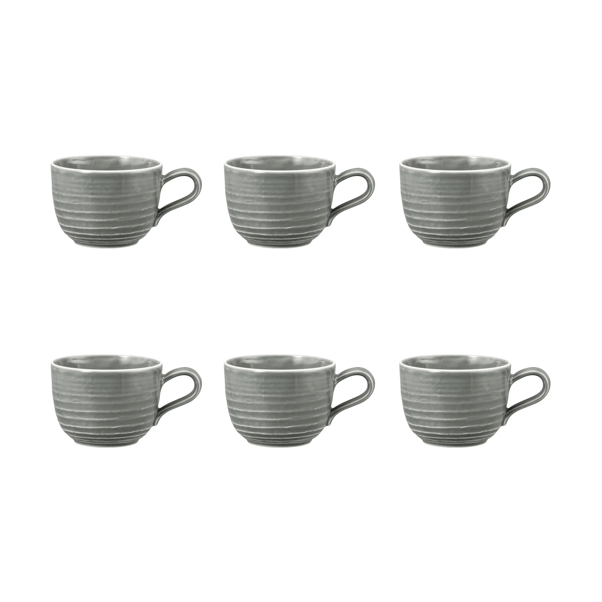 Tasse Terra 26 cl, lot de 6, Pearl Grey Seltmann Weiden