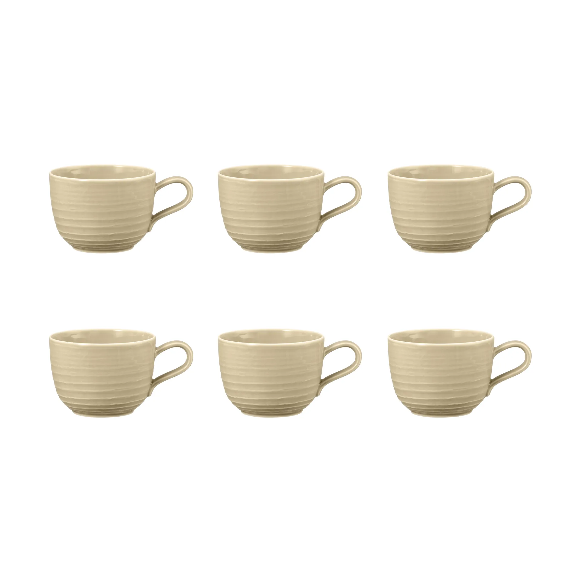 Tasse Terra 26 cl, lot de 6, Sand Beige Seltmann Weiden