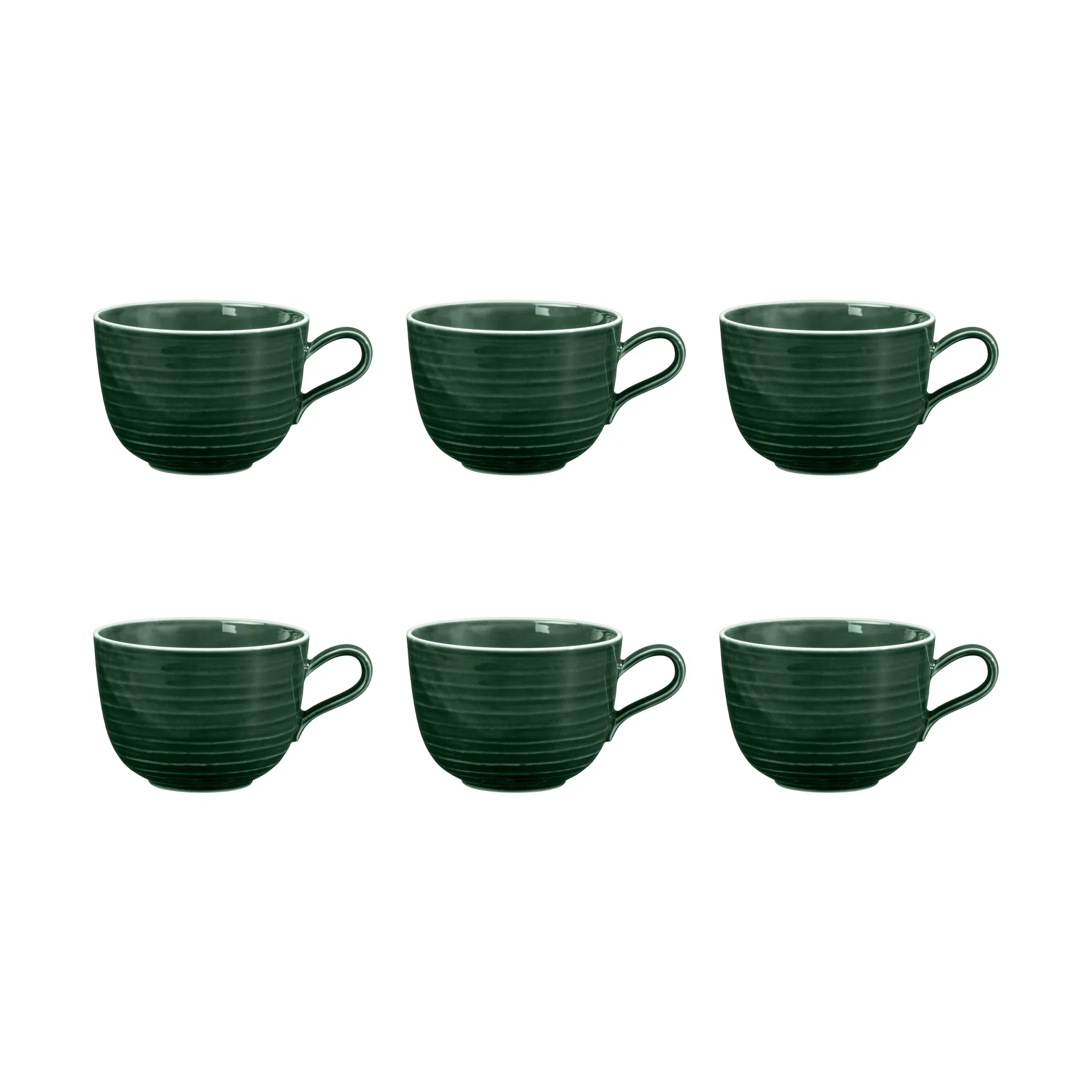 Tasse Terra 38 cl, lot de 6, Moss Green Seltmann Weiden