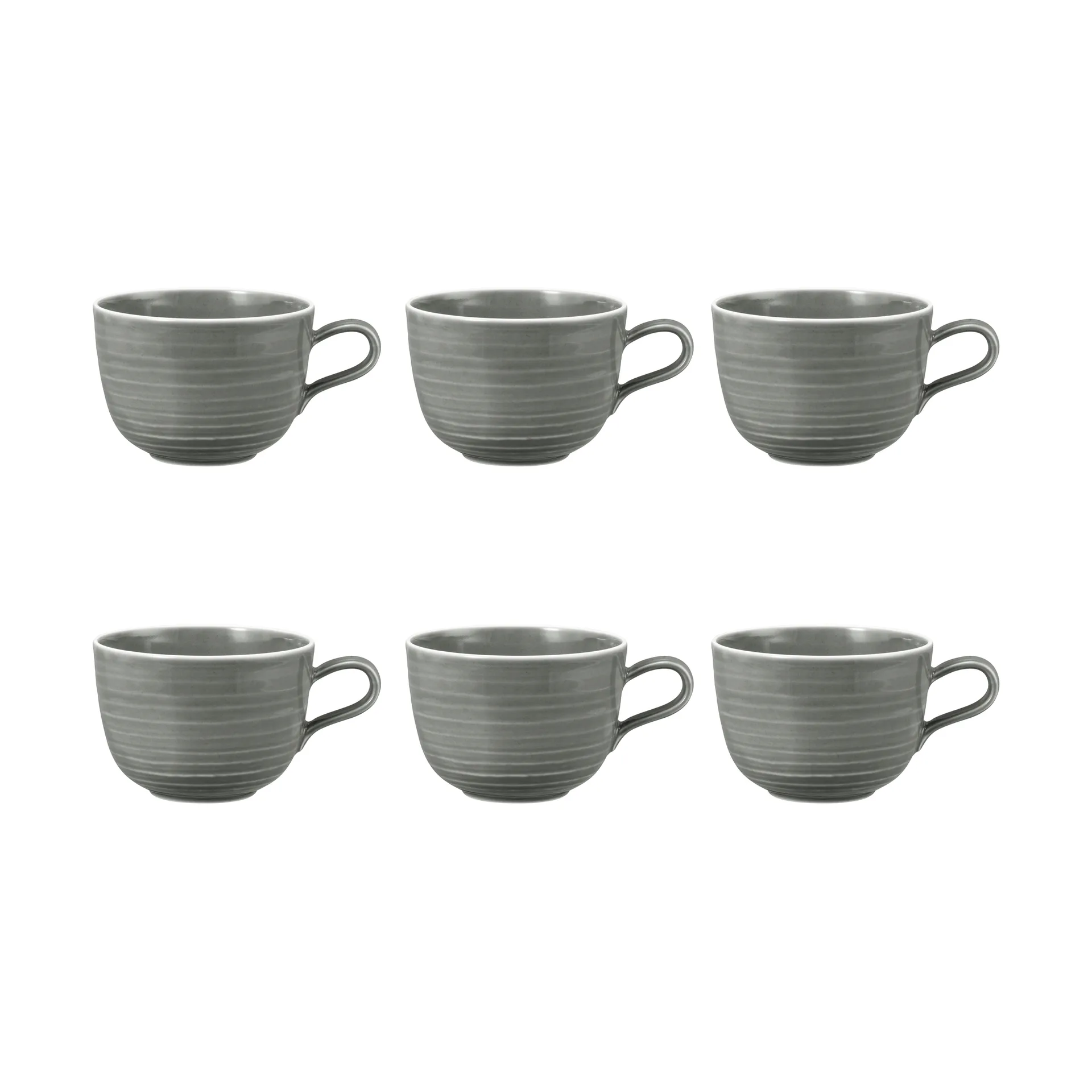 Tasse Terra 38 cl, lot de 6, Pearl Grey Seltmann Weiden