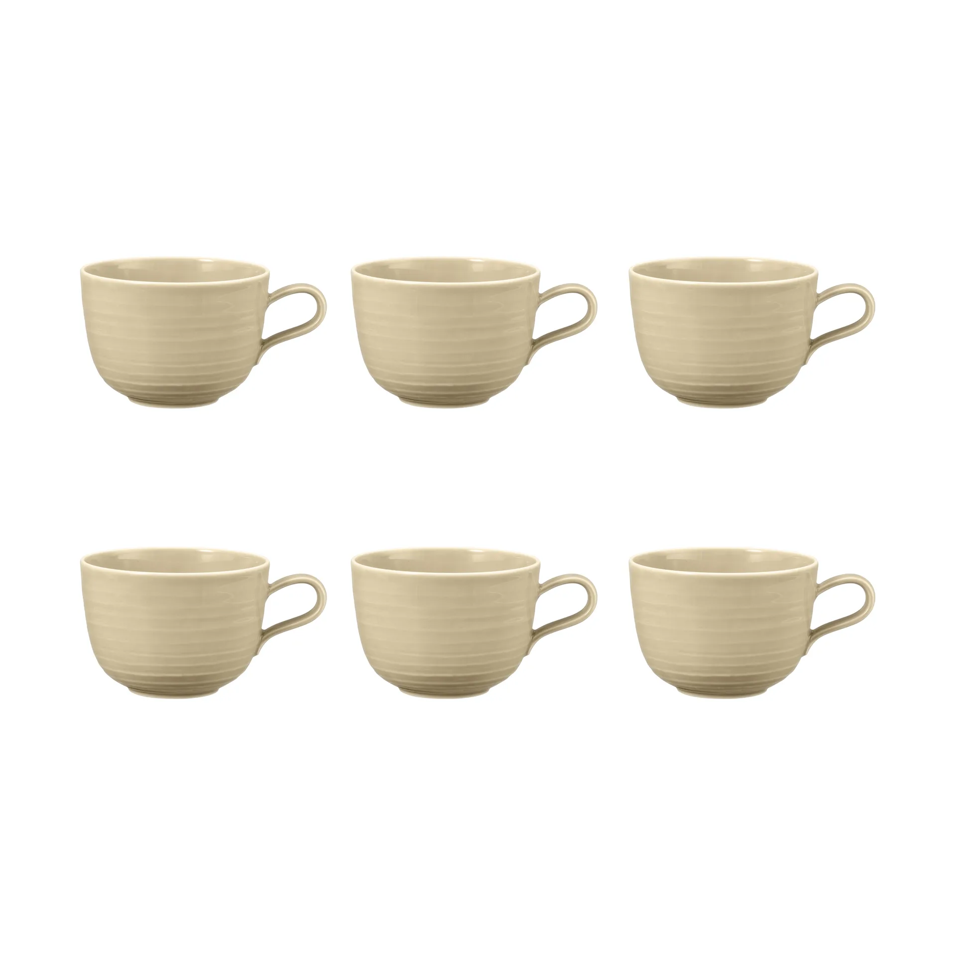 Tasse Terra 38 cl, lot de 6, Sand Beige Seltmann Weiden
