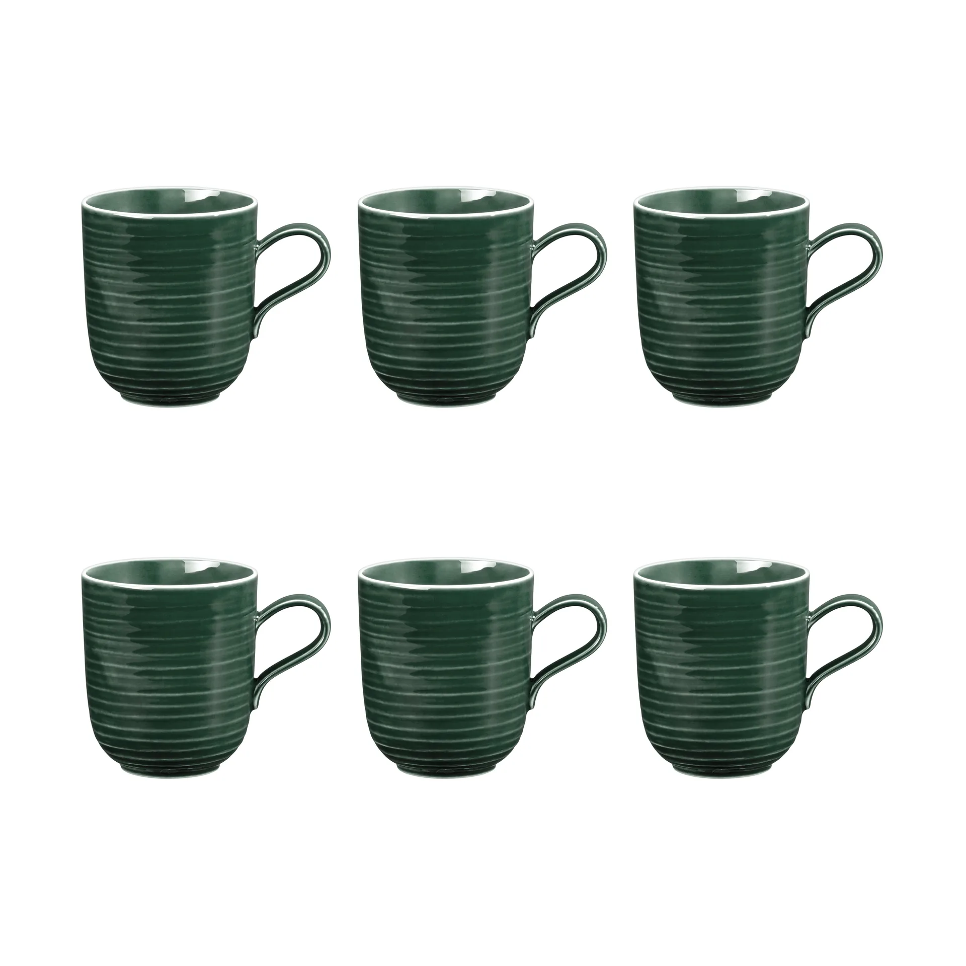 Tasse Terra 40 cl, lot de 6, Moss Green Seltmann Weiden