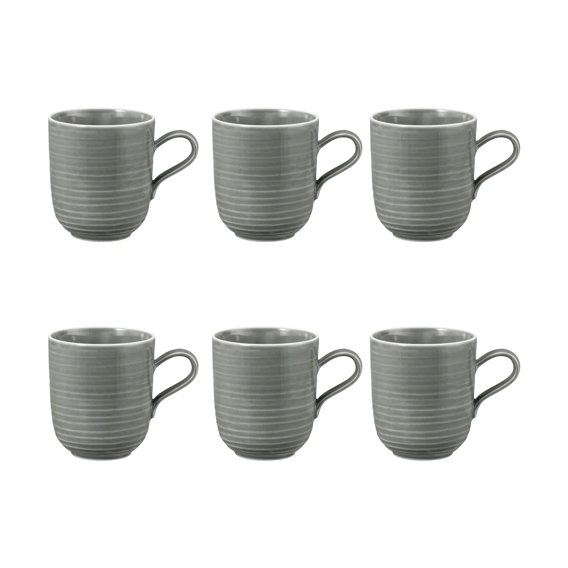 Tasse Terra 40 cl, lot de 6, Pearl Grey Seltmann Weiden