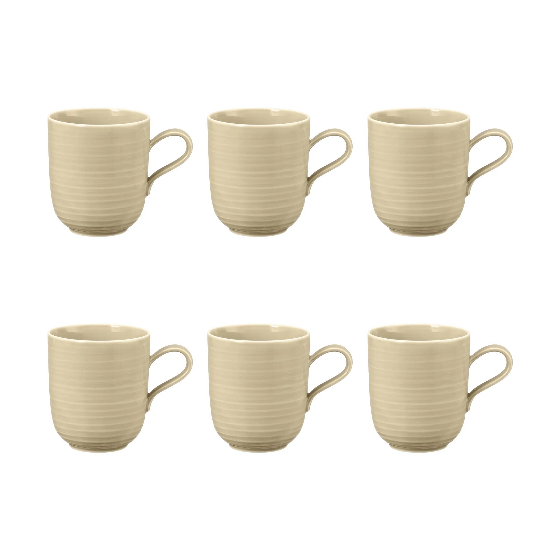Tasse Terra 40 cl, lot de 6, Sand Beige Seltmann Weiden