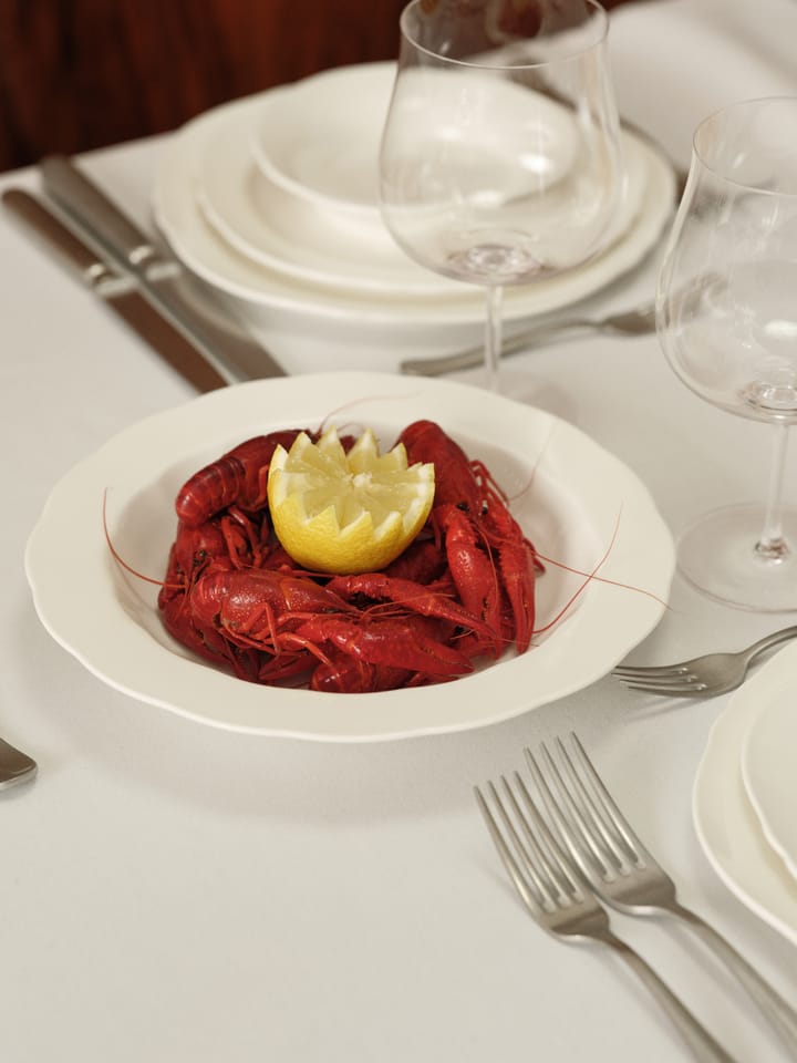 Assiette à pâtes Silhouette Ø22 cm, Blanc Serax