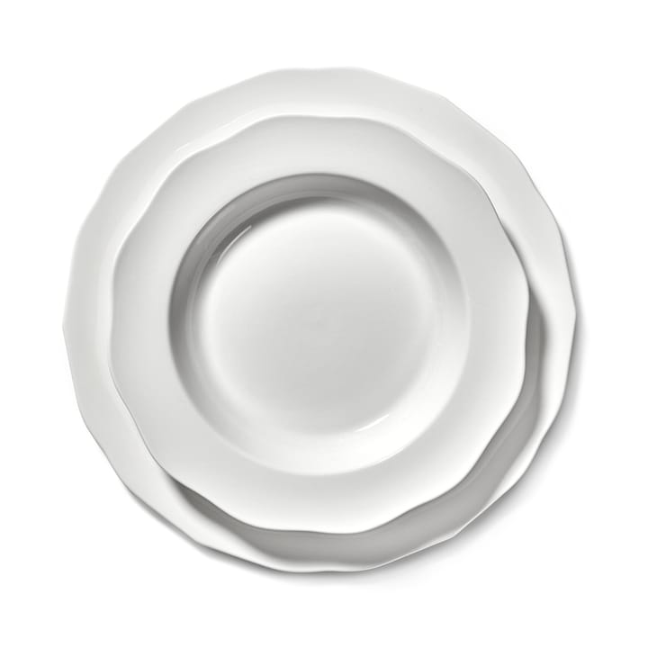 Assiette à pâtes Silhouette Ø22 cm, Blanc Serax