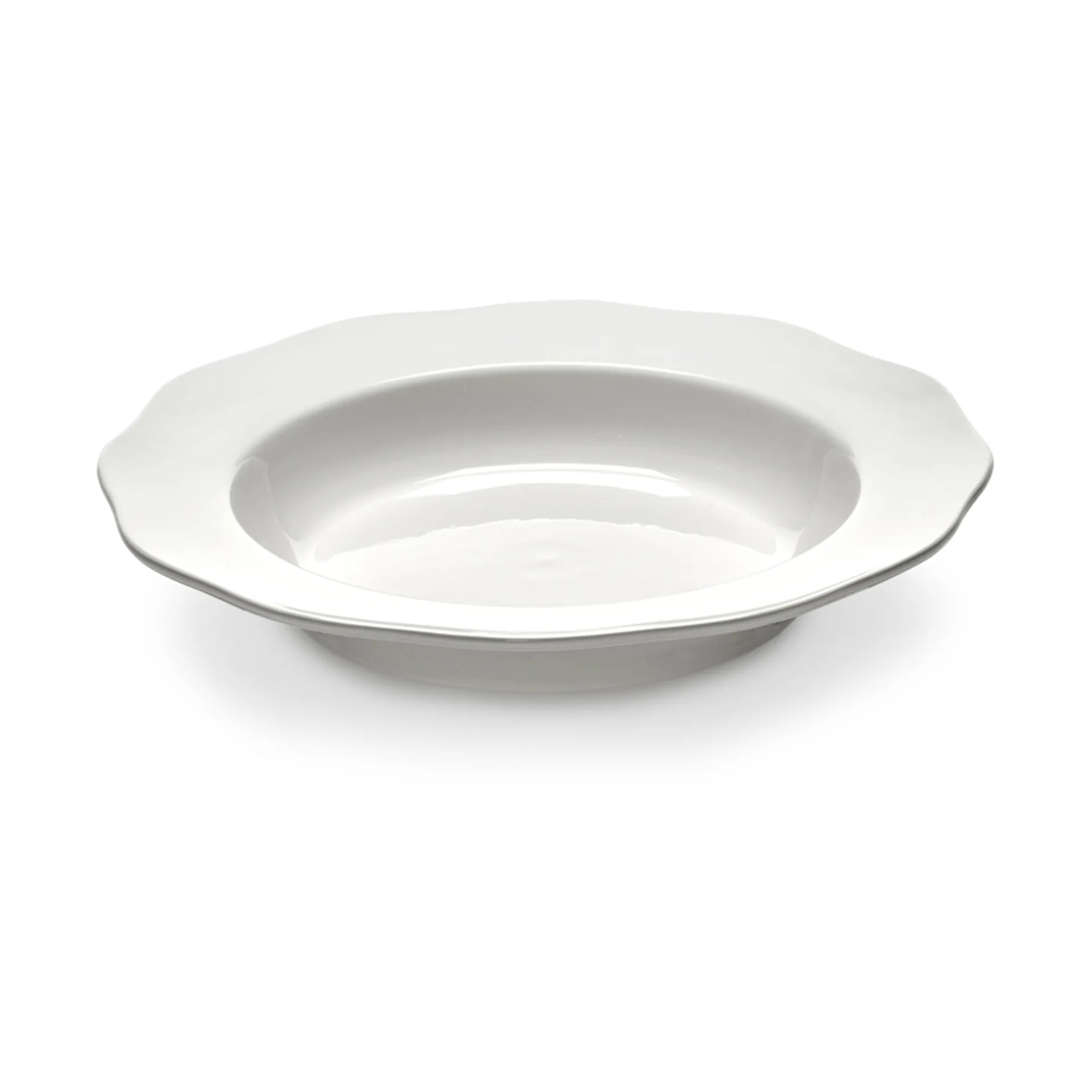 Assiette à pâtes Silhouette Ø22 cm lot de 4, Blanc Serax