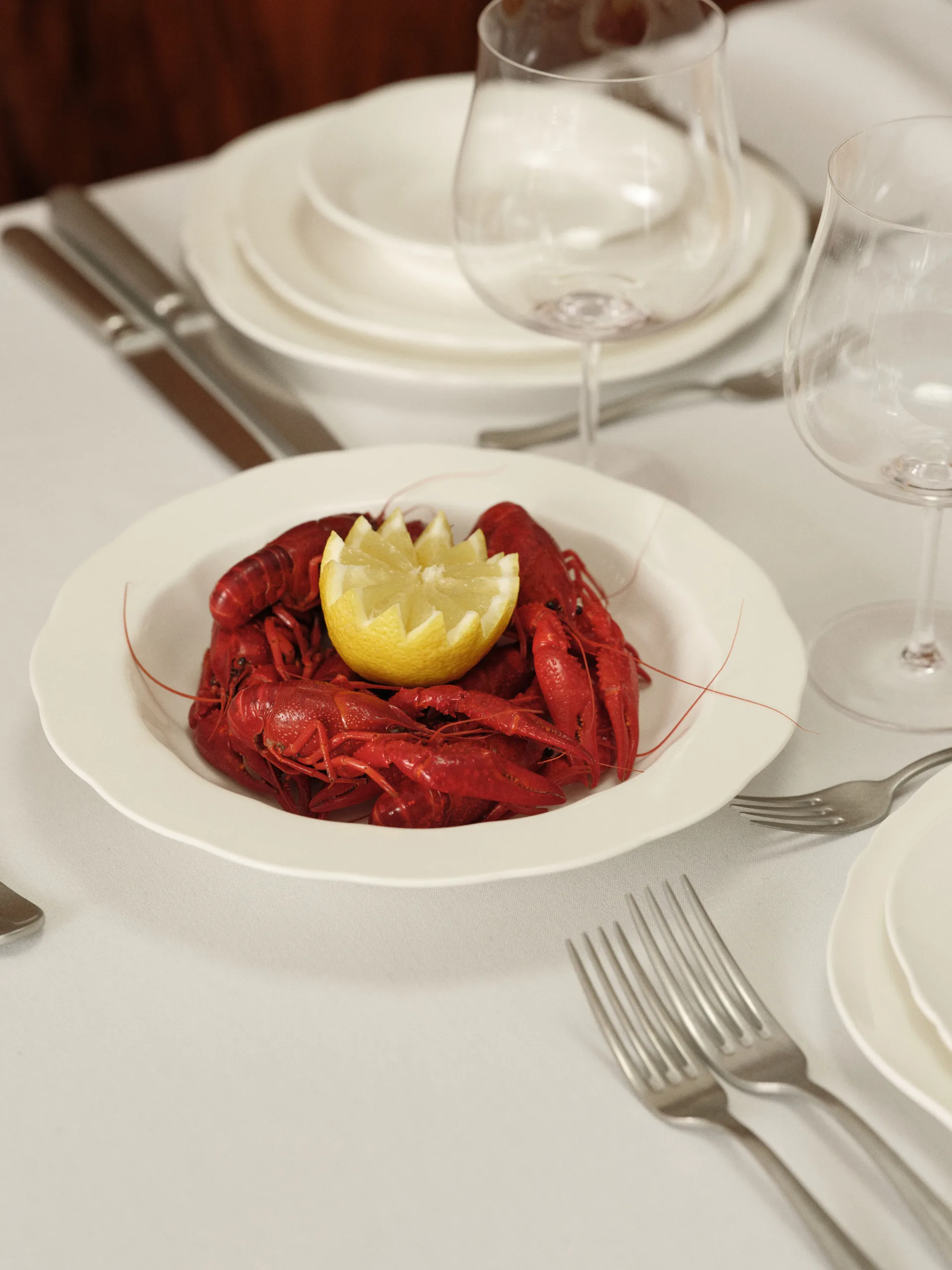 Assiette à pâtes Silhouette Ø22 cm lot de 4, Blanc Serax