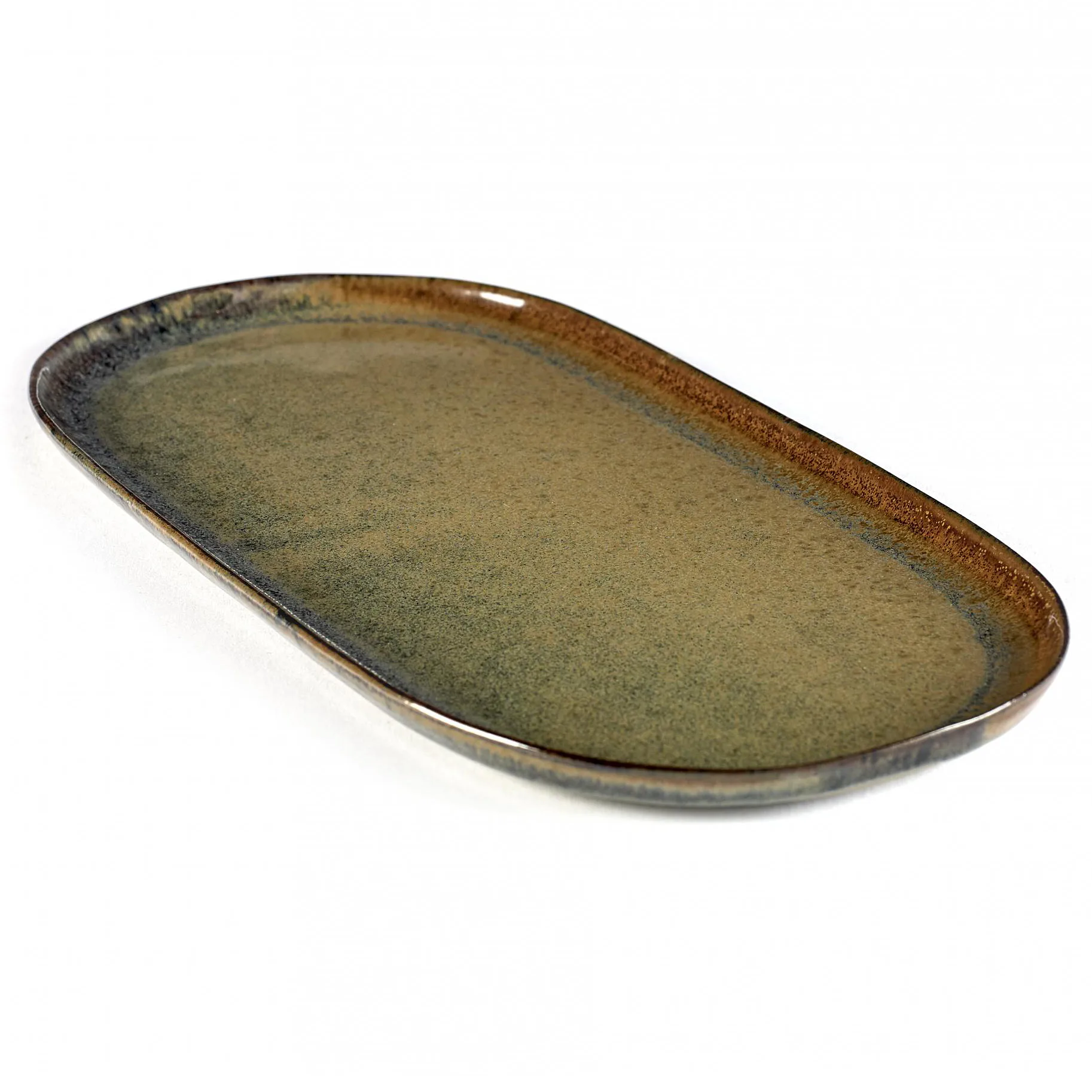 Assiette à tapas Surface 17x35,5 cm, Indi grey Serax