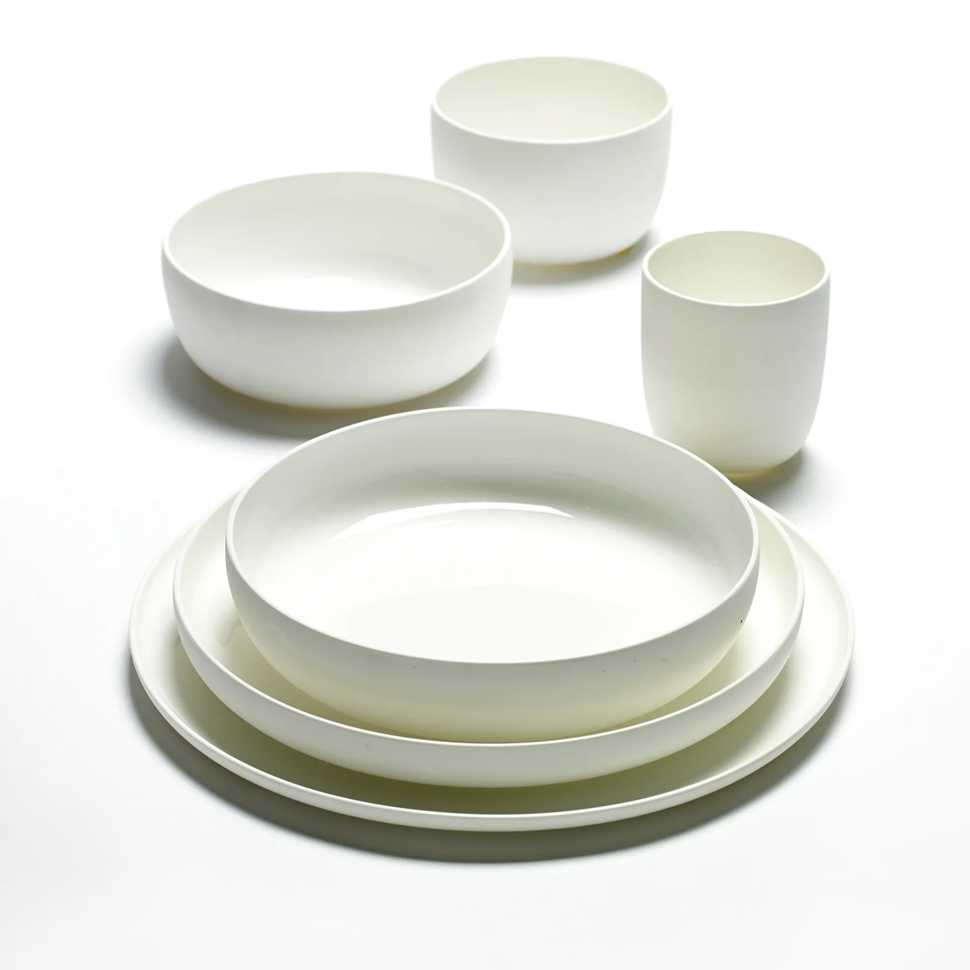 Assiette creuse Base blanc, 20 cm Serax