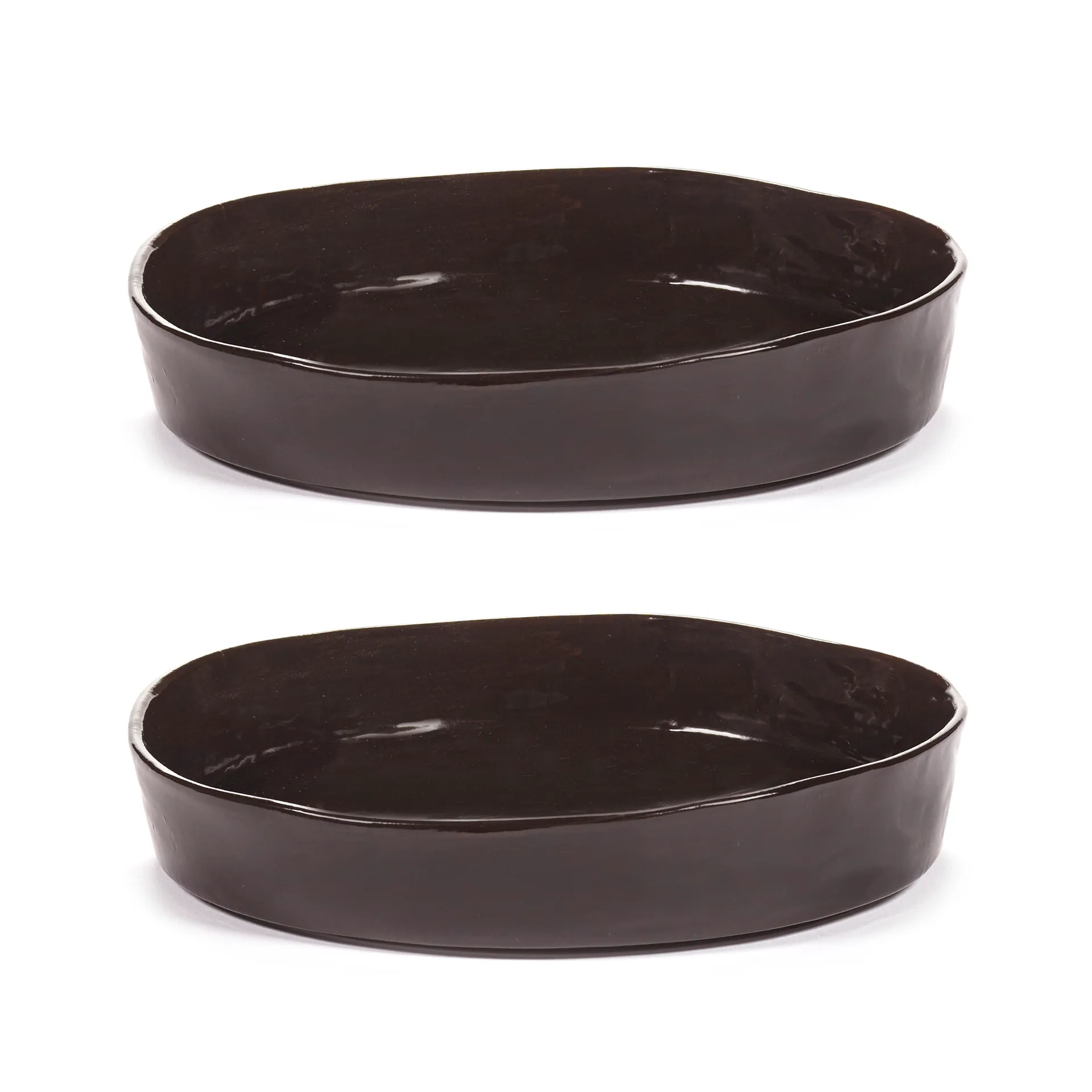 Assiette creuse La Mère Ø20 cm lot de 2, Dark brown Serax