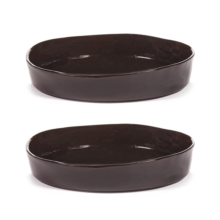 Assiette creuse La Mère Ø20 cm lot de 2 - Dark brown - Serax