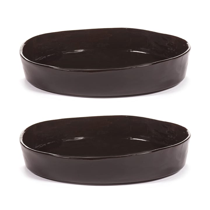 Assiette creuse La Mère Ø23 cm lot de 2 - Dark brown - Serax