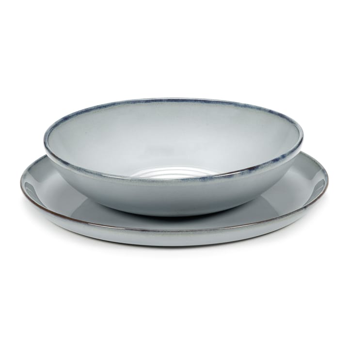 Assiette creuse Pure Blue Glazed Ø19,5 cm, Bleu Serax