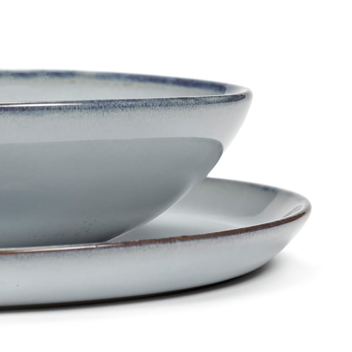 Assiette creuse Pure Blue Glazed Ø19,5 cm, Bleu Serax