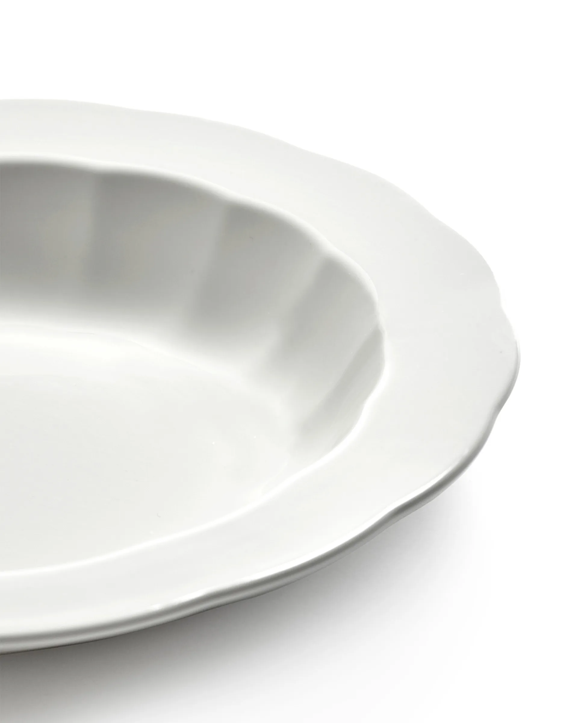 Assiette creuse Silhouette M Ø23,7 cm lot de 4, Blanc Serax