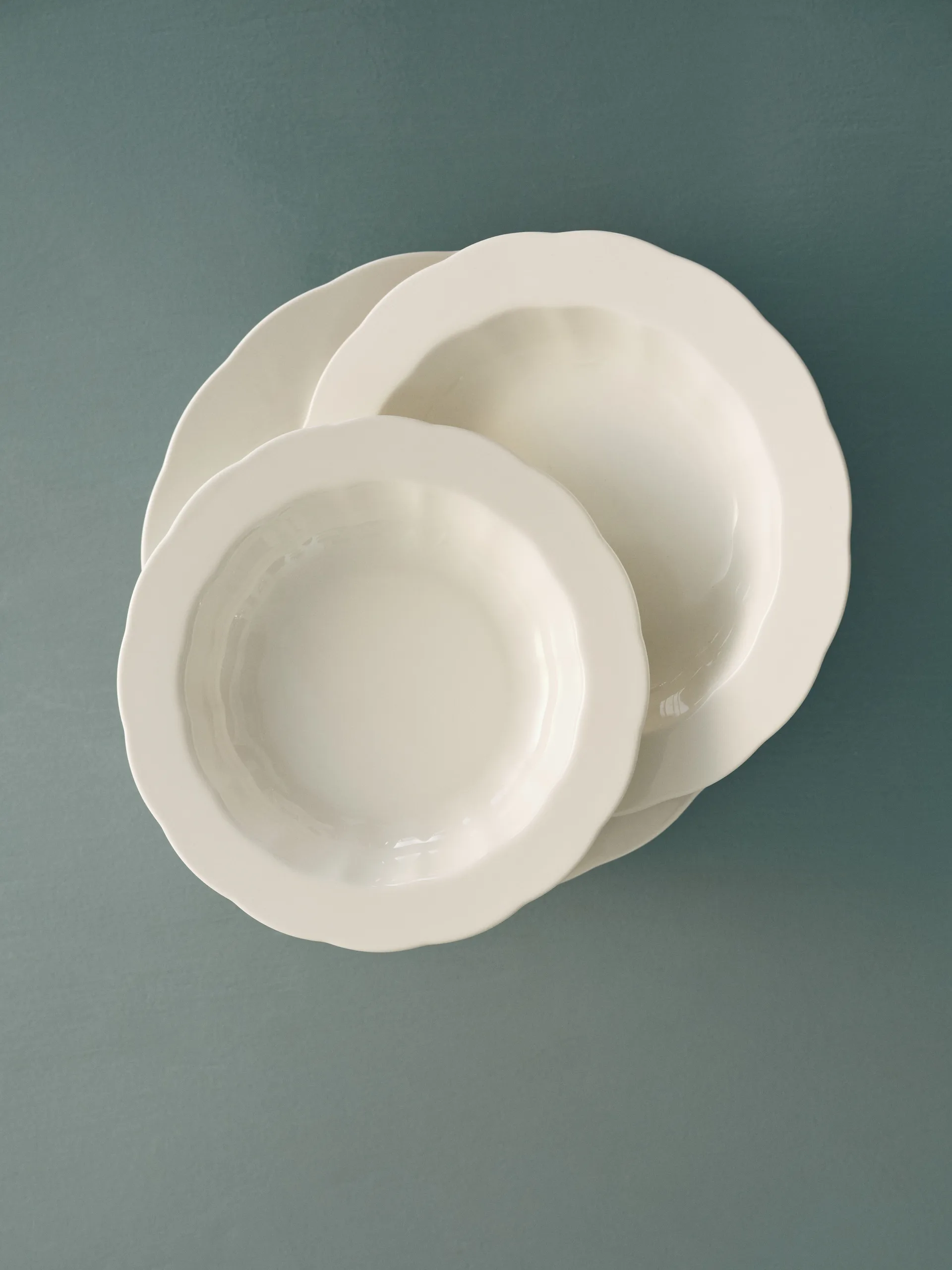 Assiette creuse Silhouette M Ø23,7 cm lot de 4, Blanc Serax