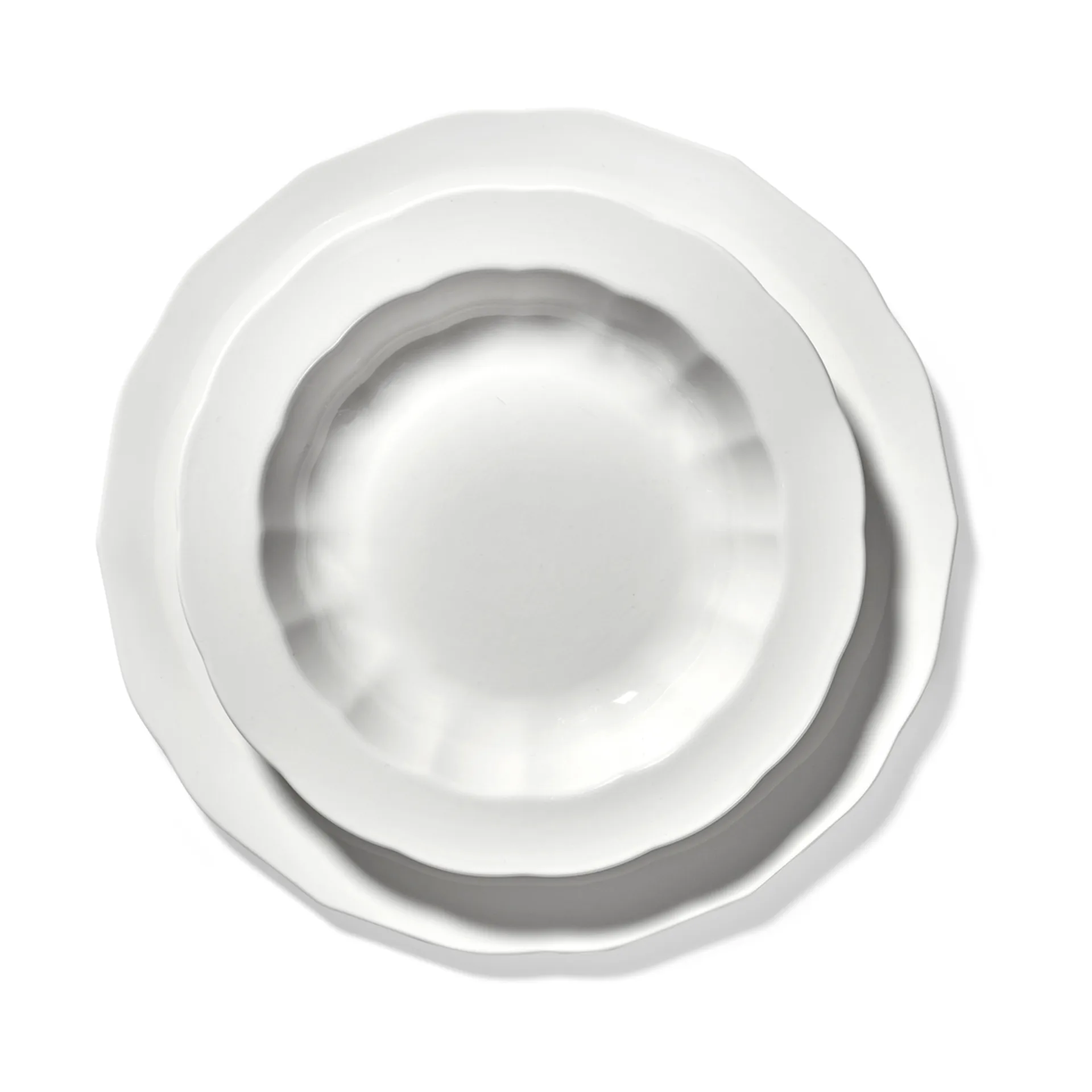 Assiette creuse Silhouette S Ø21,5 cm lot de 4, Blanc Serax