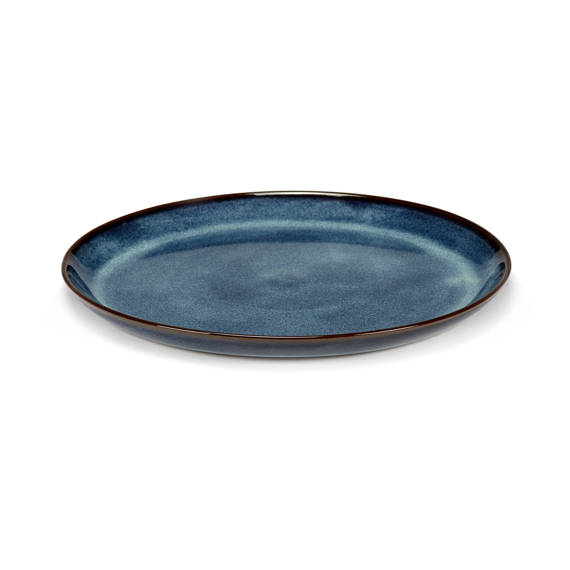 Assiette émaillée Pure M Ø23,5 cm, Bleu foncé Serax