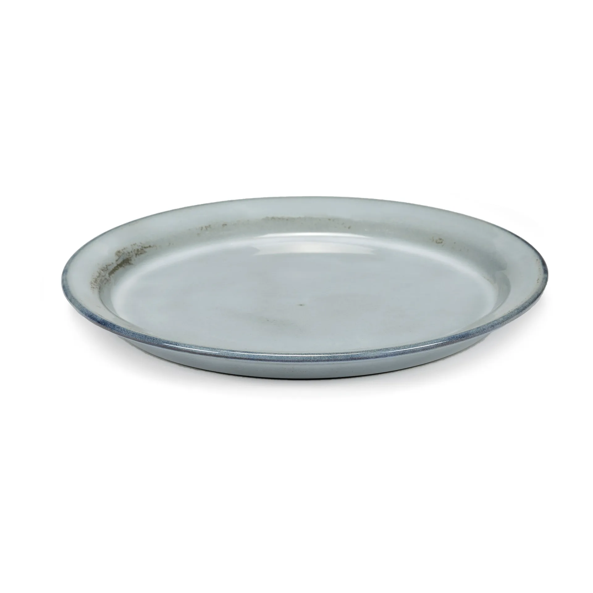 Assiette émaillée Pure M Ø23,5 cm, Bleu Serax